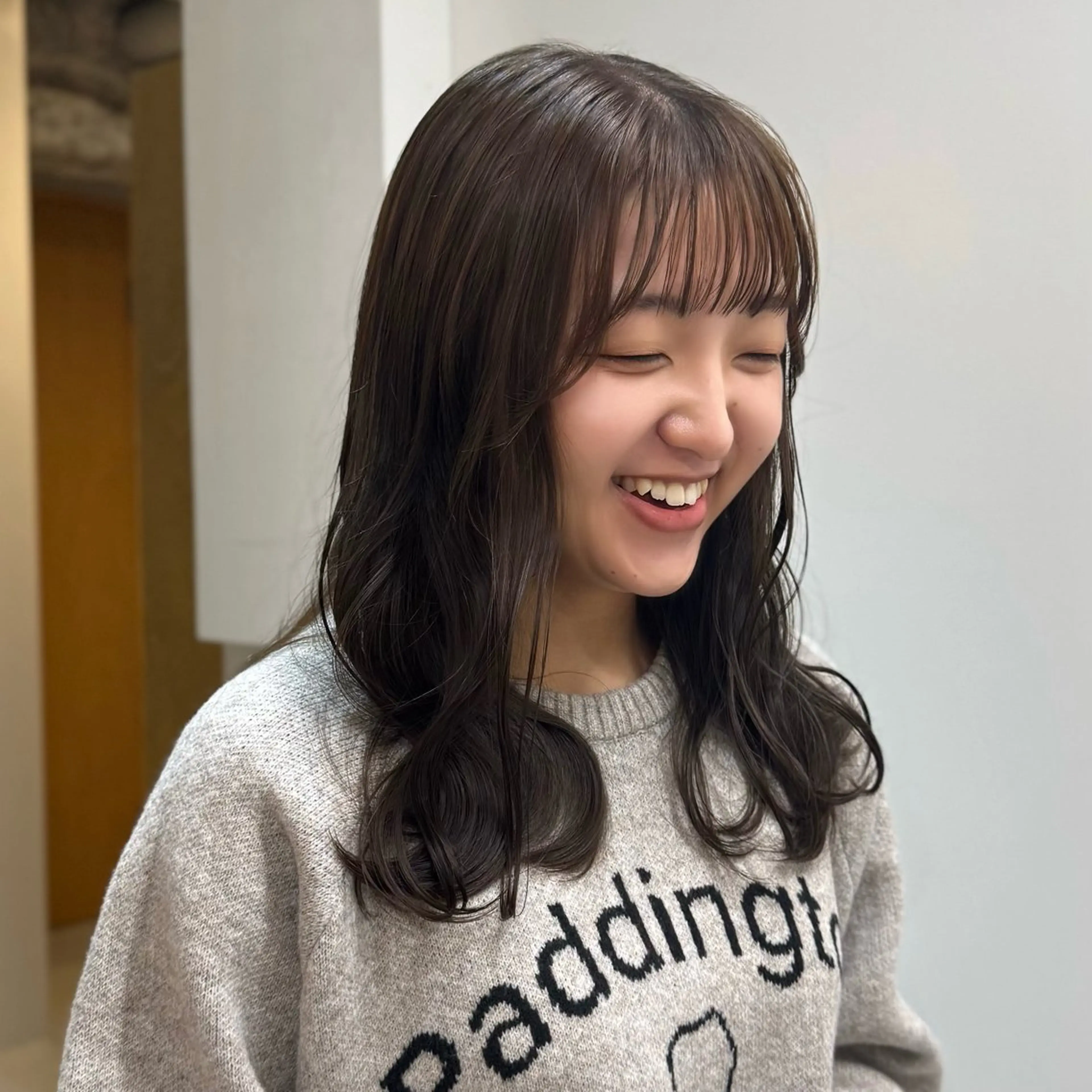 ロング カラー おくれ毛 ぱつっとボブ/ショ ート/高田明日美のヘアスタイル