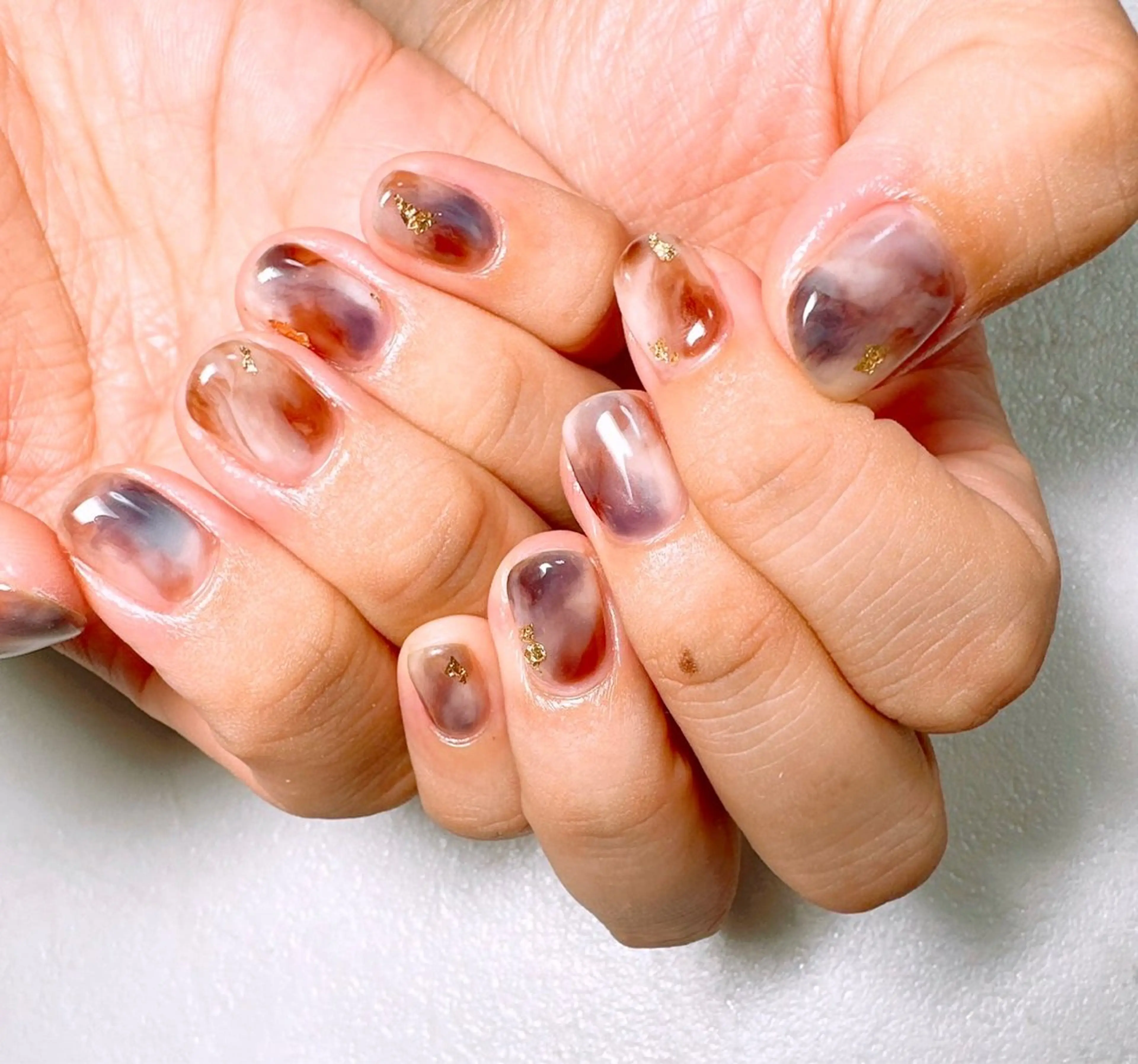 ネイル ニュアンスネイル Le'a kasumiのネイルデザイン