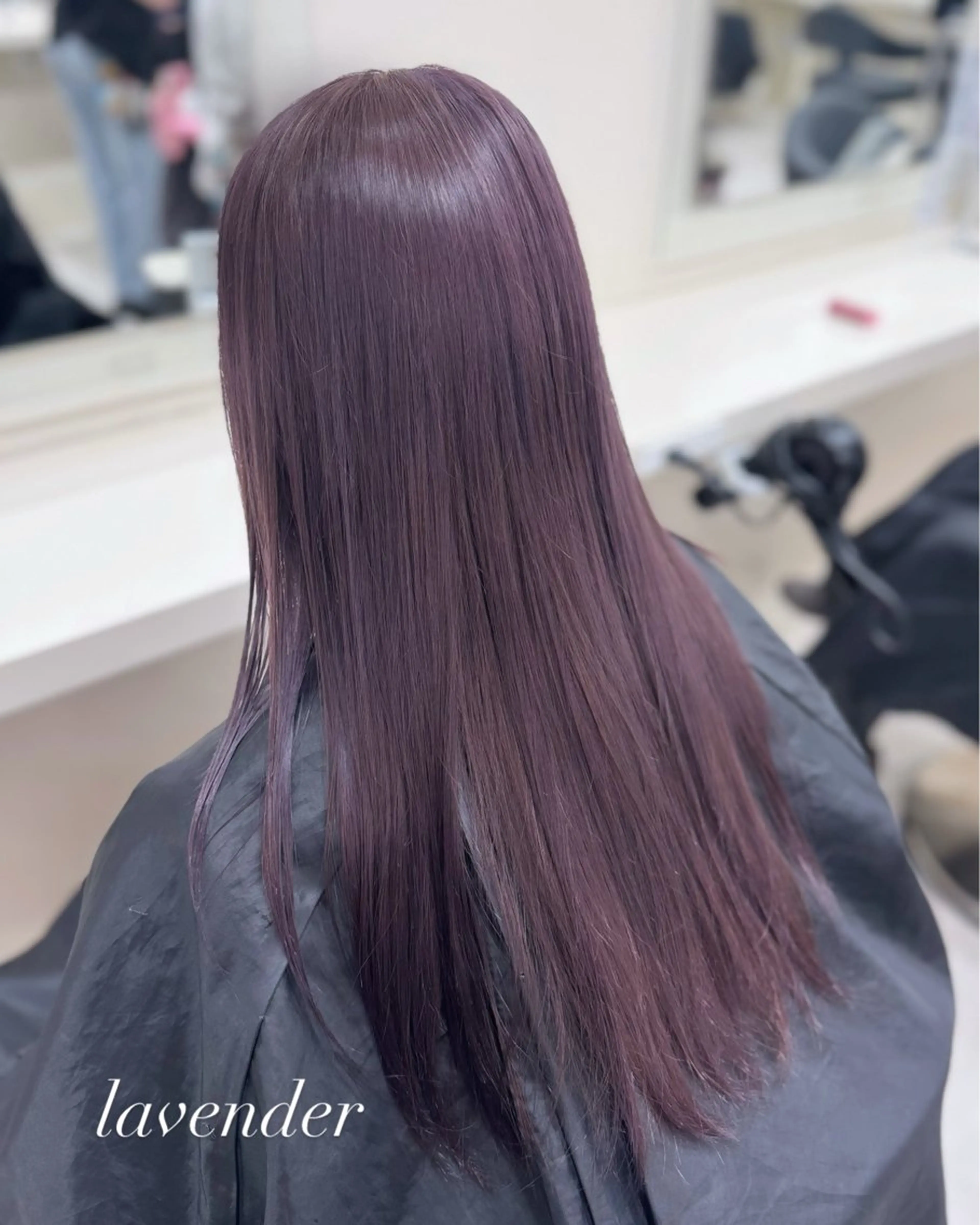 【🤍💜今大人気💜🤍】ブリーチありダブルカラー（ケア付き）💟🪻透明感ラベンダーカラー🪻💟の写真