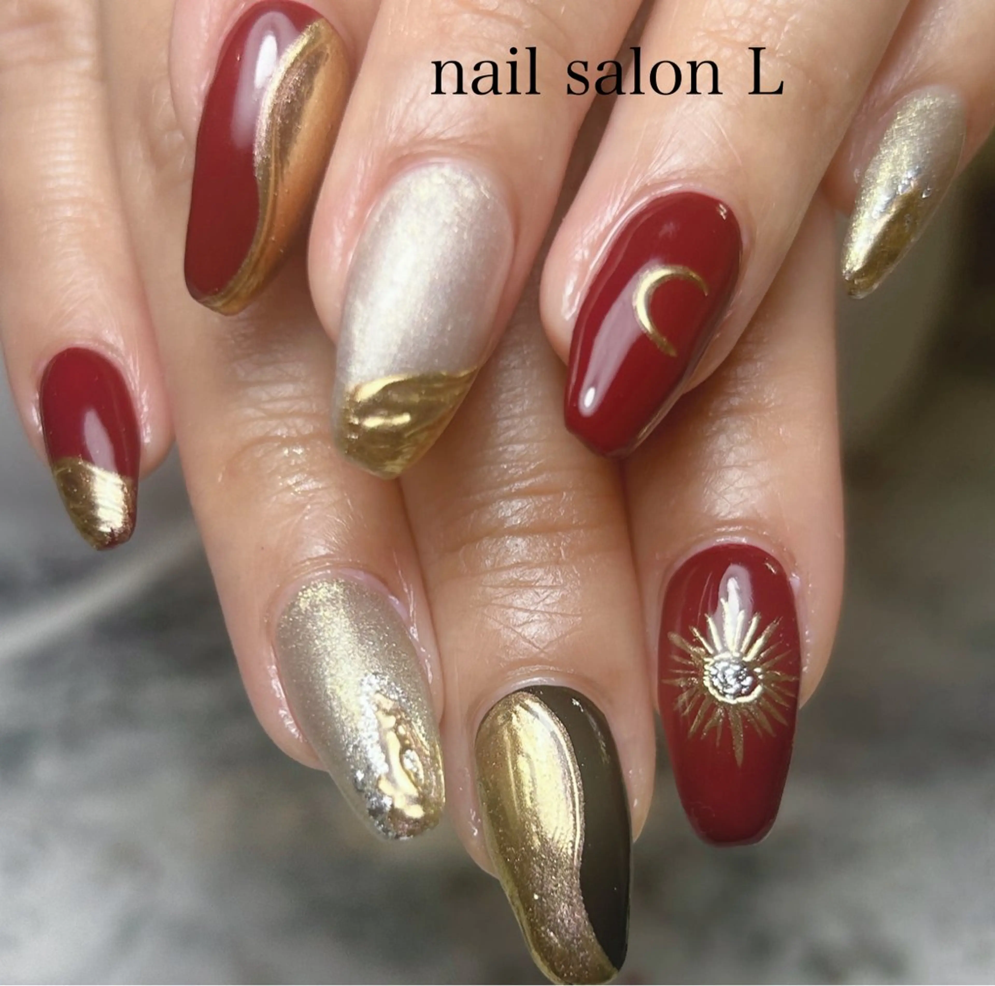 ネイル ハンドネイル 吉川市 ネイルサロンLのネイルデザイン