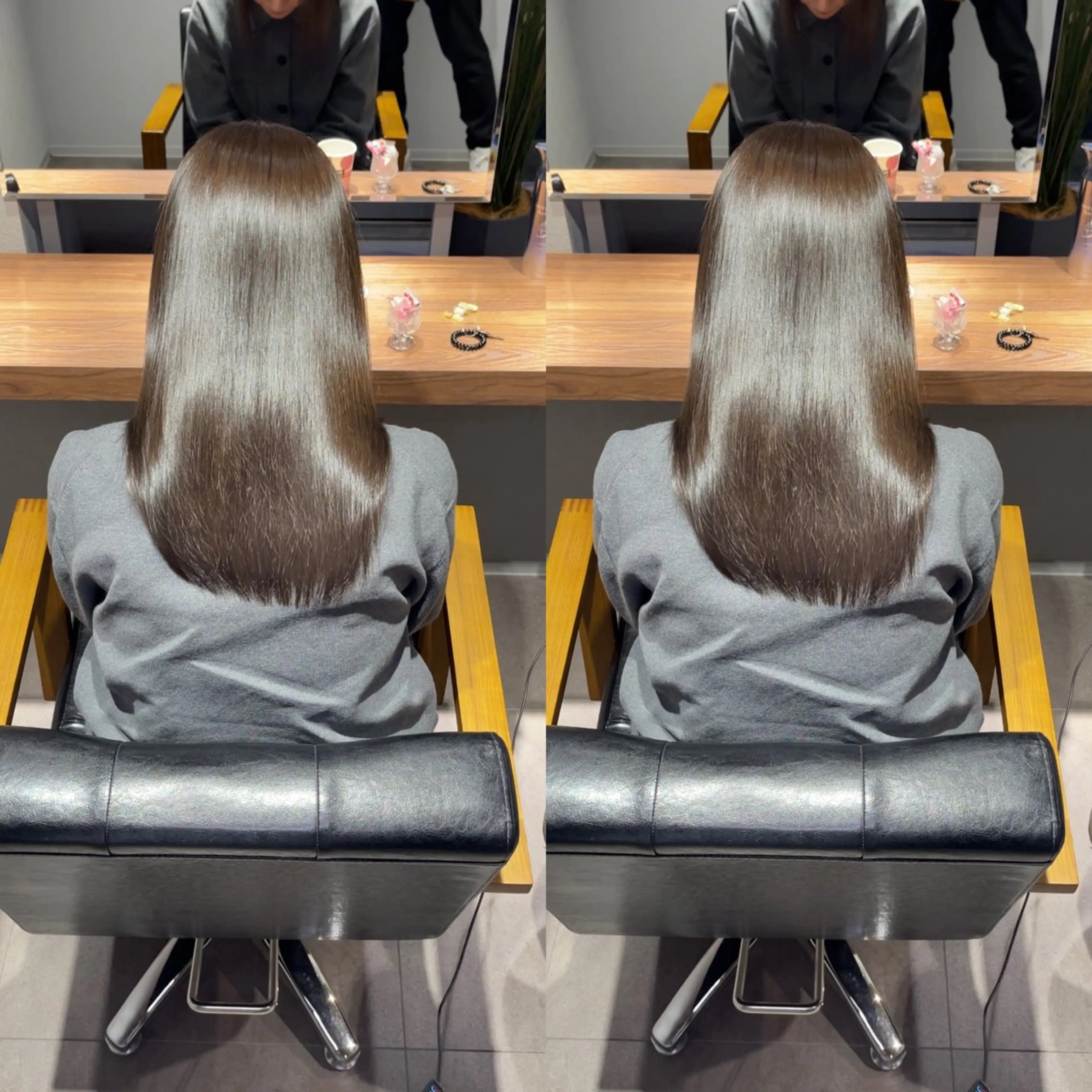 🥇人気No.1🥇カット+リタッチ縮毛矯正+髪質改善ULTOMA+ヘッドスパ5分の写真