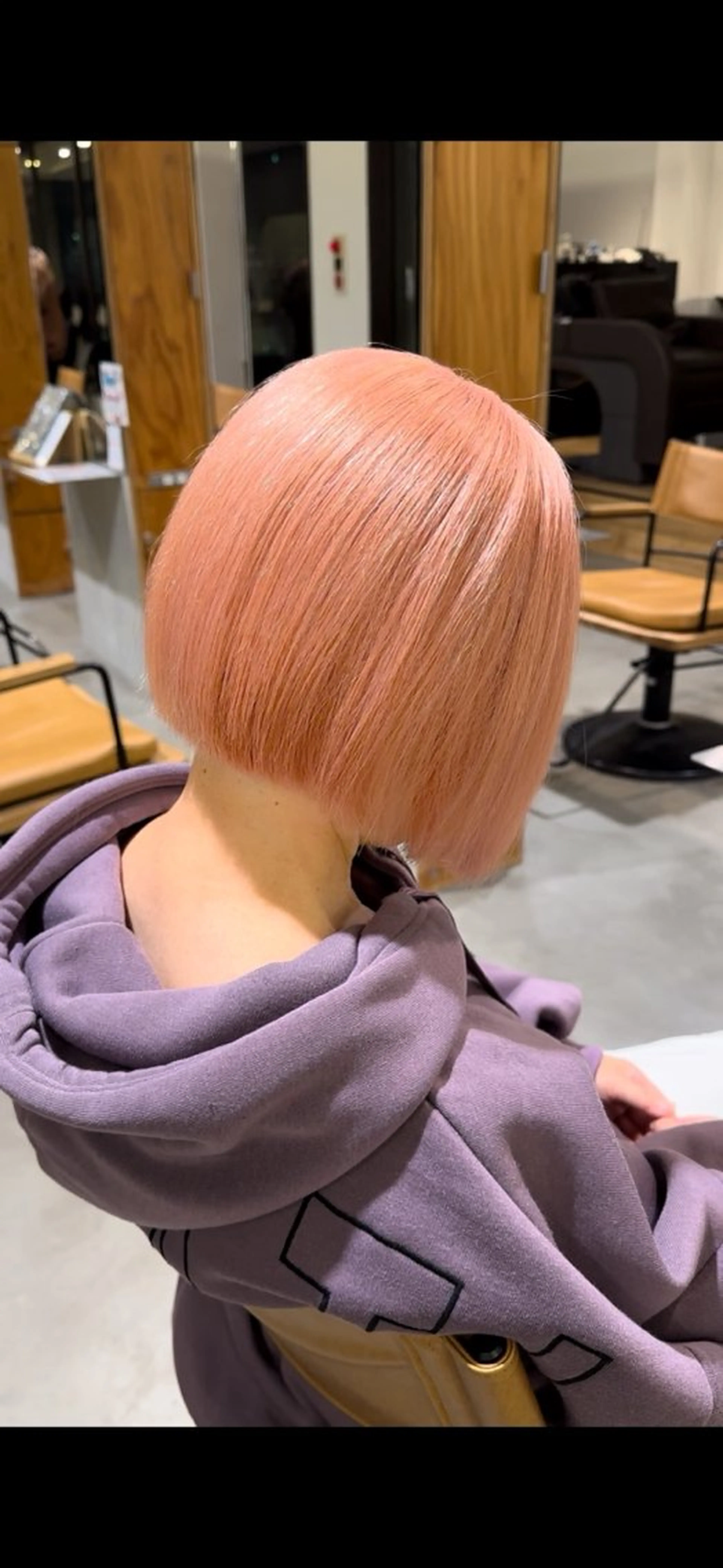 ショート カラー ベージュカラー ピンクカラー ピンクベージュ 各務原/カラー/ブリ ーチお任せください!のヘアスタイル