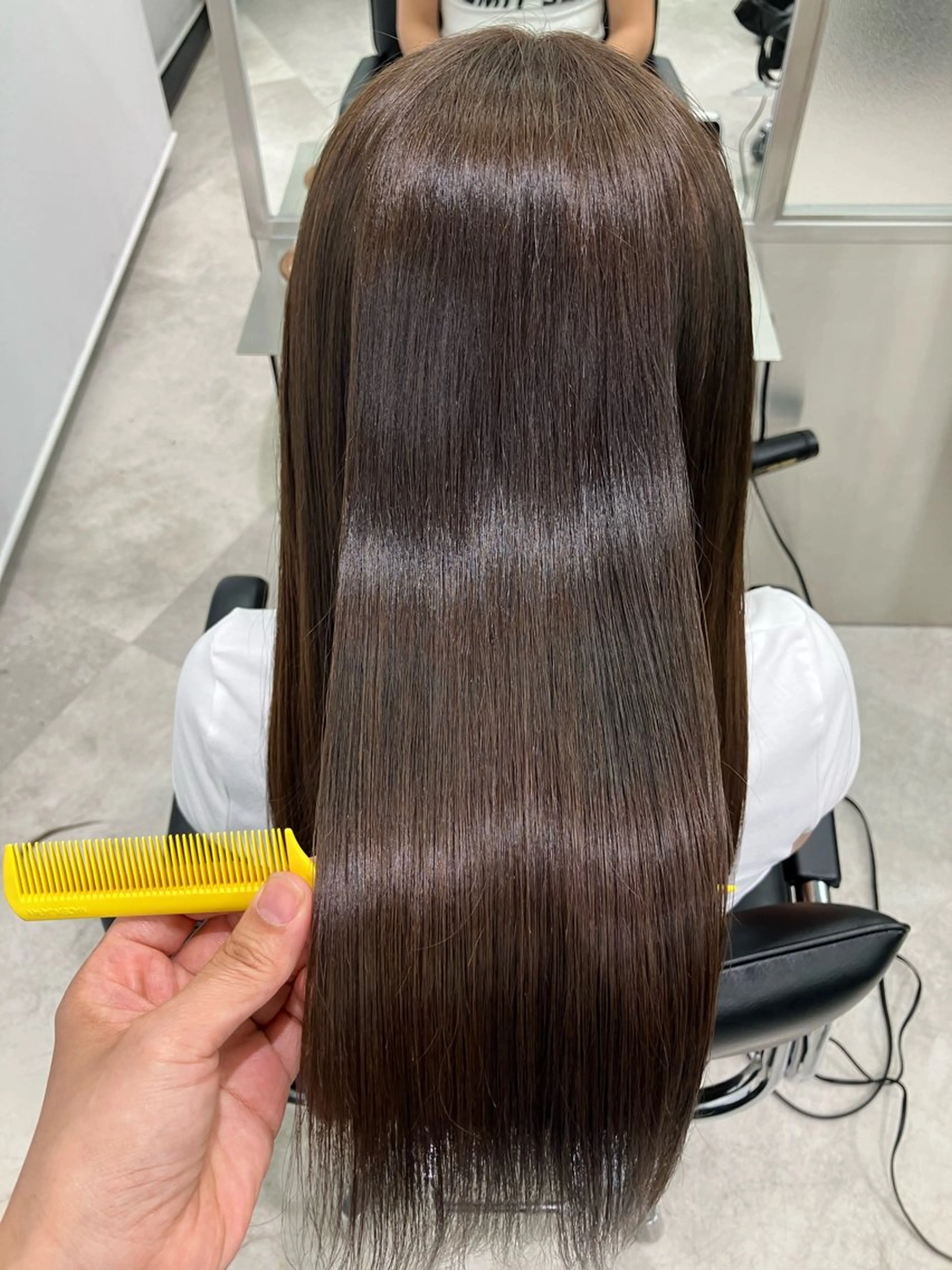 ロング カラー 髪質改善 縮毛矯正 トリートメント 酸性ストレート 酸熱トリートメント ヘアカラー トリートメント GOTODAY シェアサロン梅田NU茶屋町店所属・髪質改善、縮毛矯正 水素カラー/みほのヘアスタイル