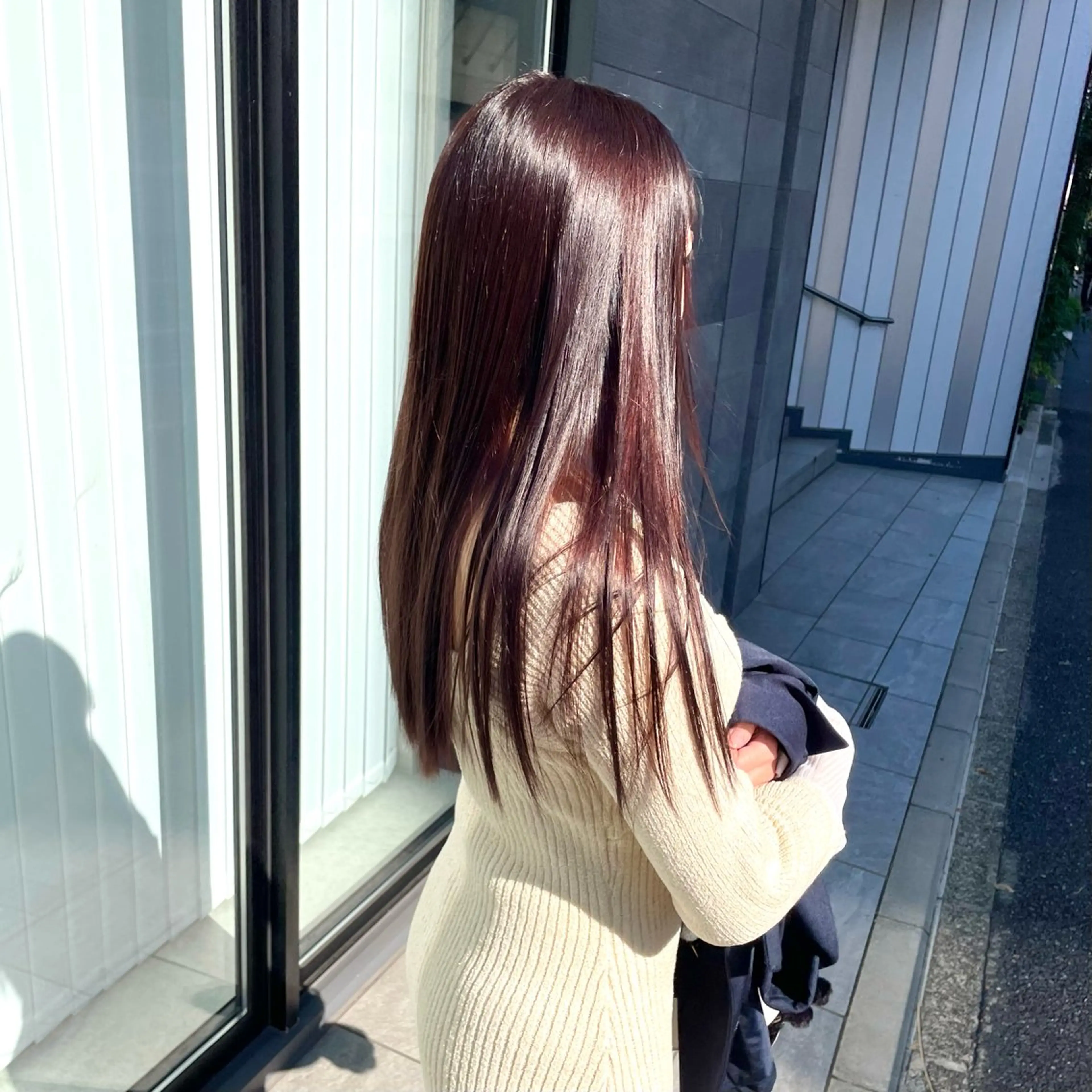 セミロング カラー ラベンダーカラー ラベンダーピンク ピンクカラー カット ヘアカラー トリートメント 髪質改善水素TR× レイヤーカット/熊澤のヘアスタイル