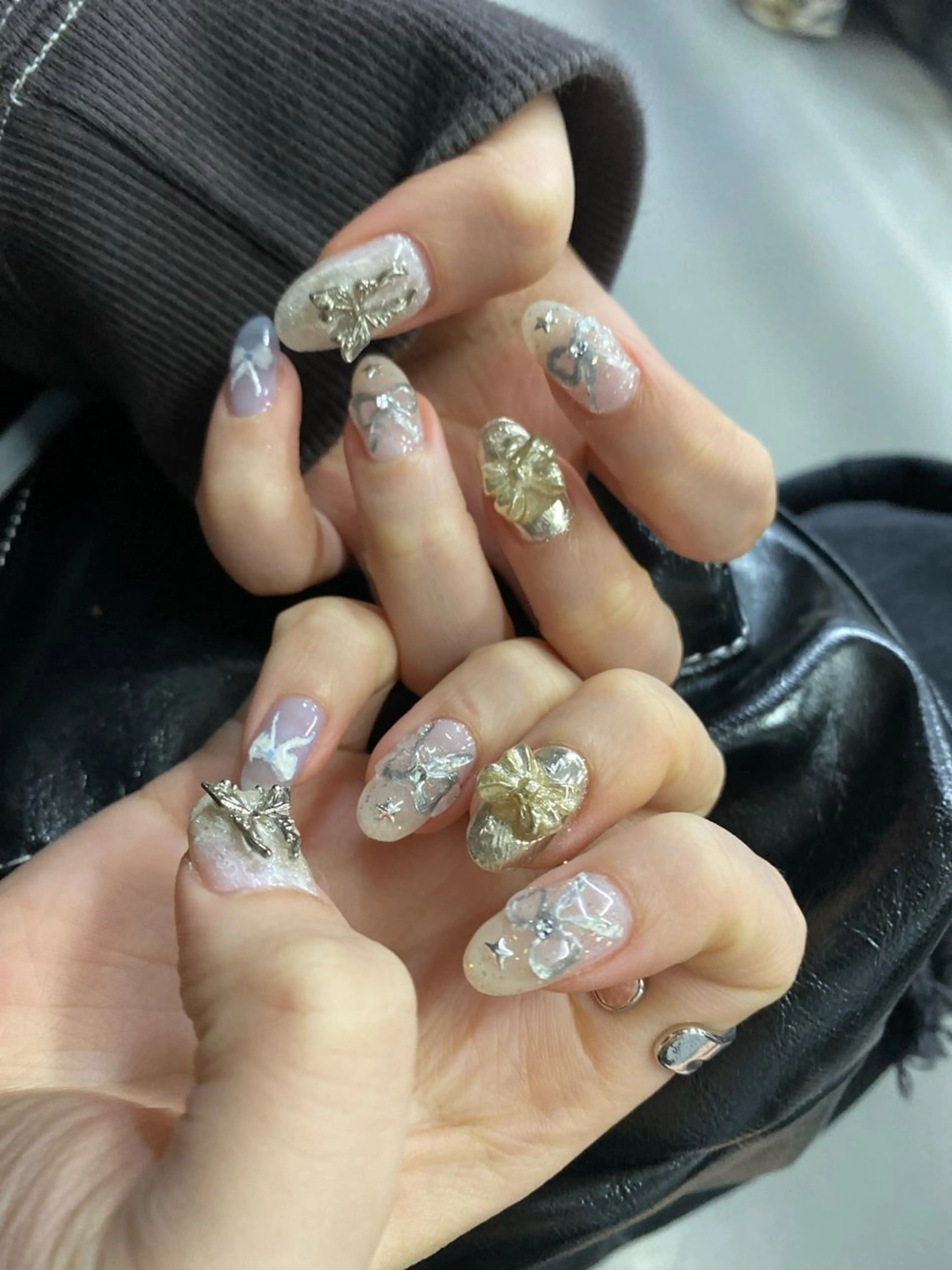 ネイル akari✨ 韓国風、メンズネイルのネイルデザイン