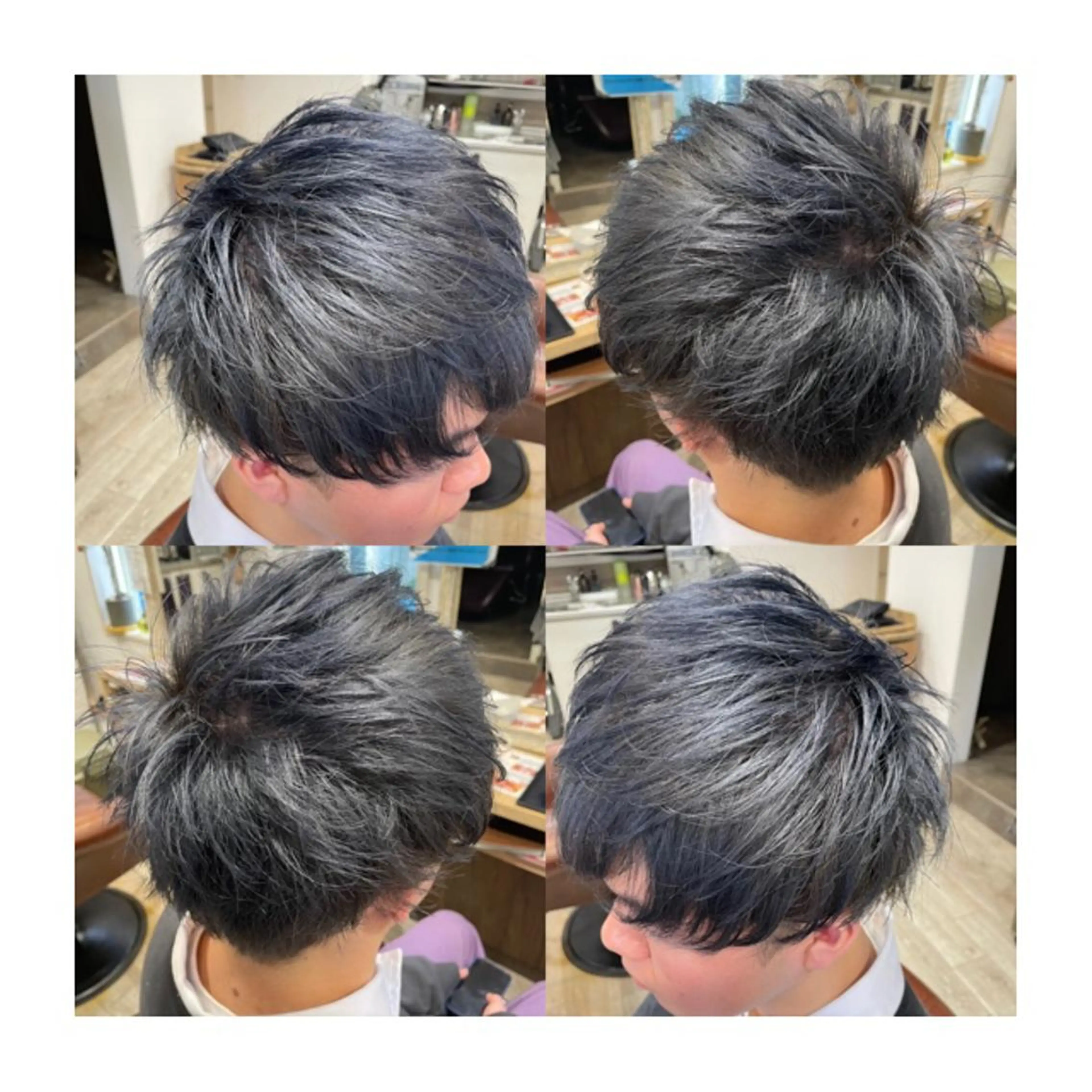 カラー メンズ ヘアカラー ダブルカラー🎉 ハイトーン🎉スドウのヘアスタイル