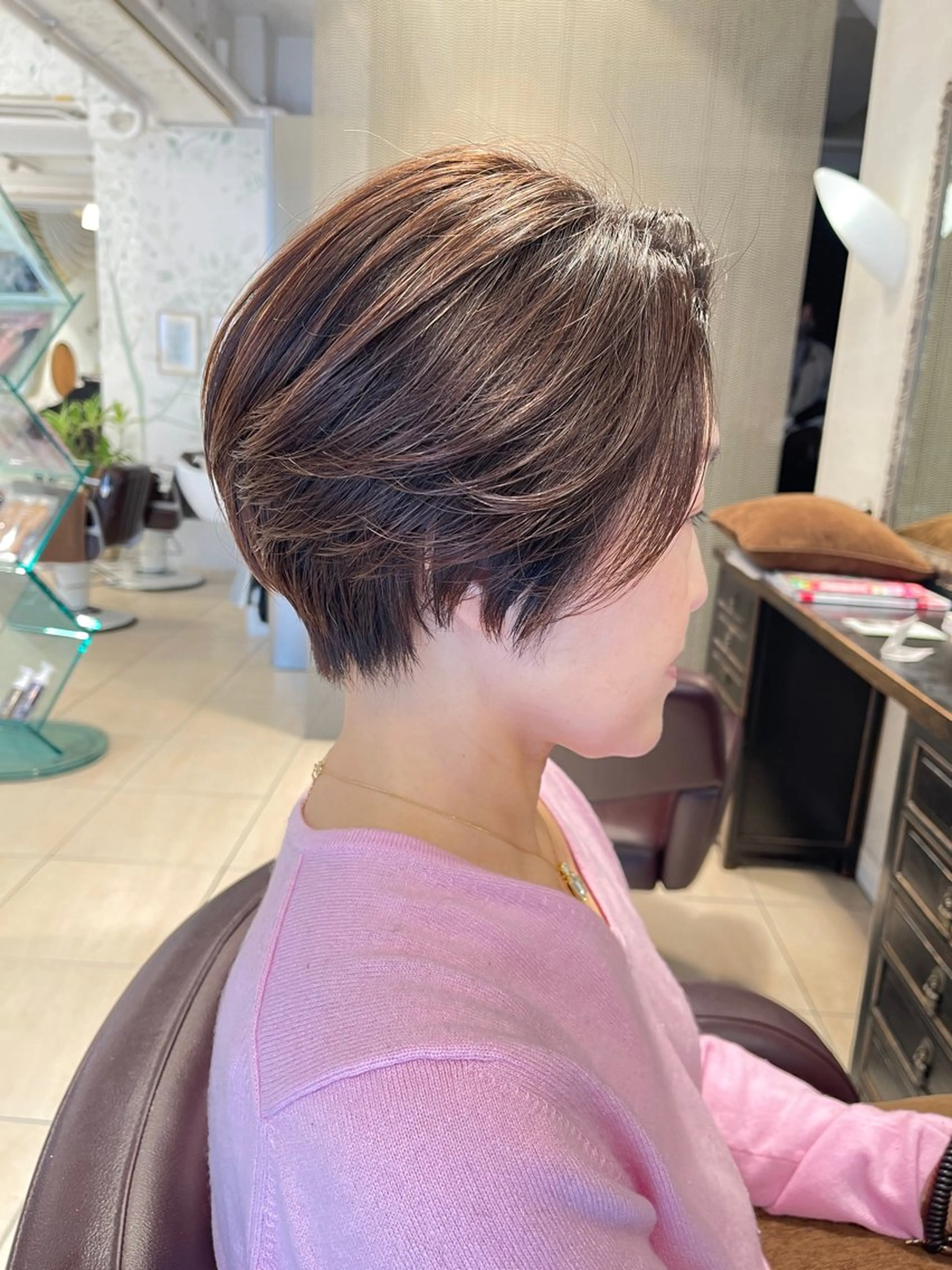ショート カット ヘアカラー トリートメント ショート／ボブ／ クセ毛特化／越野雄大のヘアスタイル