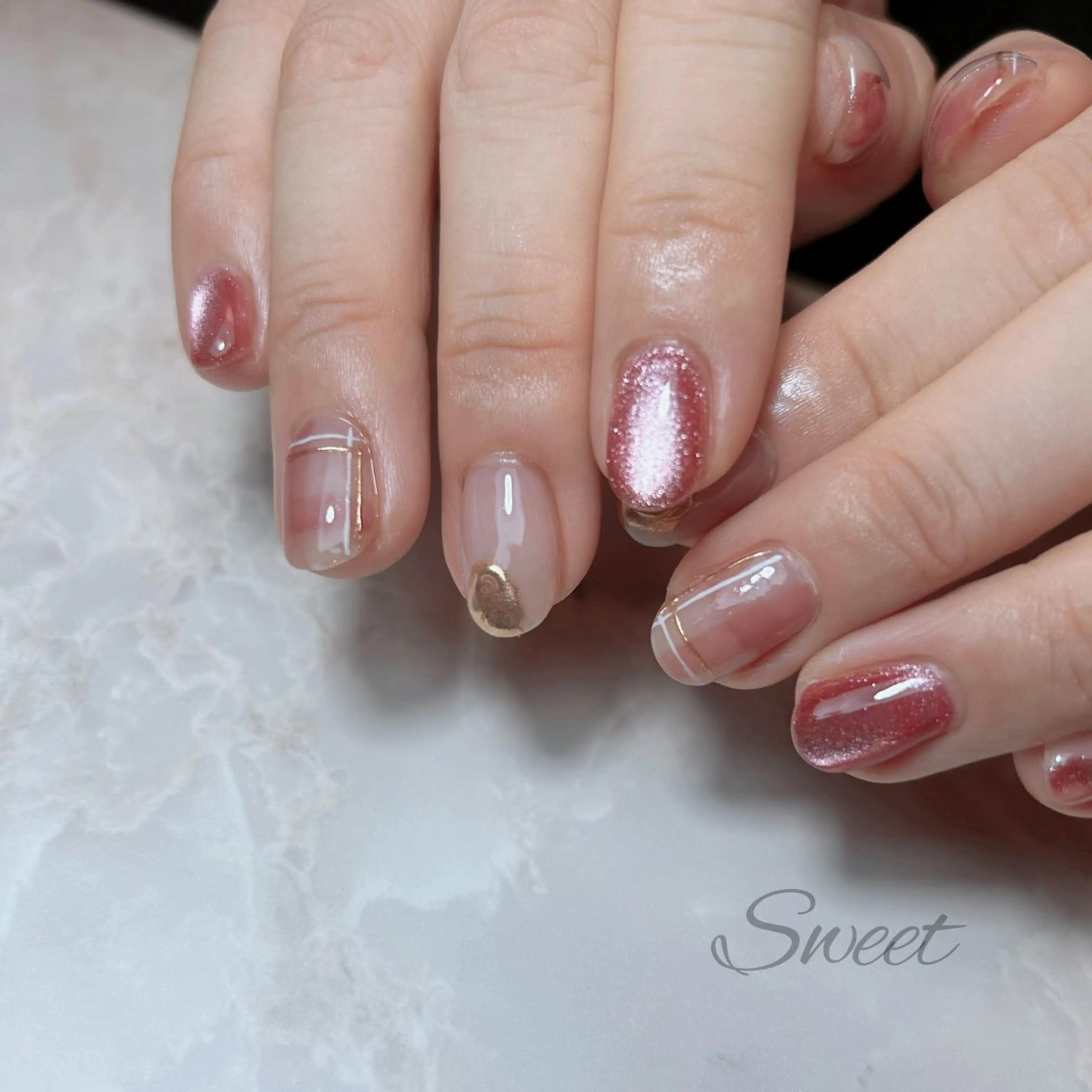 ネイル sweet 仲野陽子のネイルデザイン