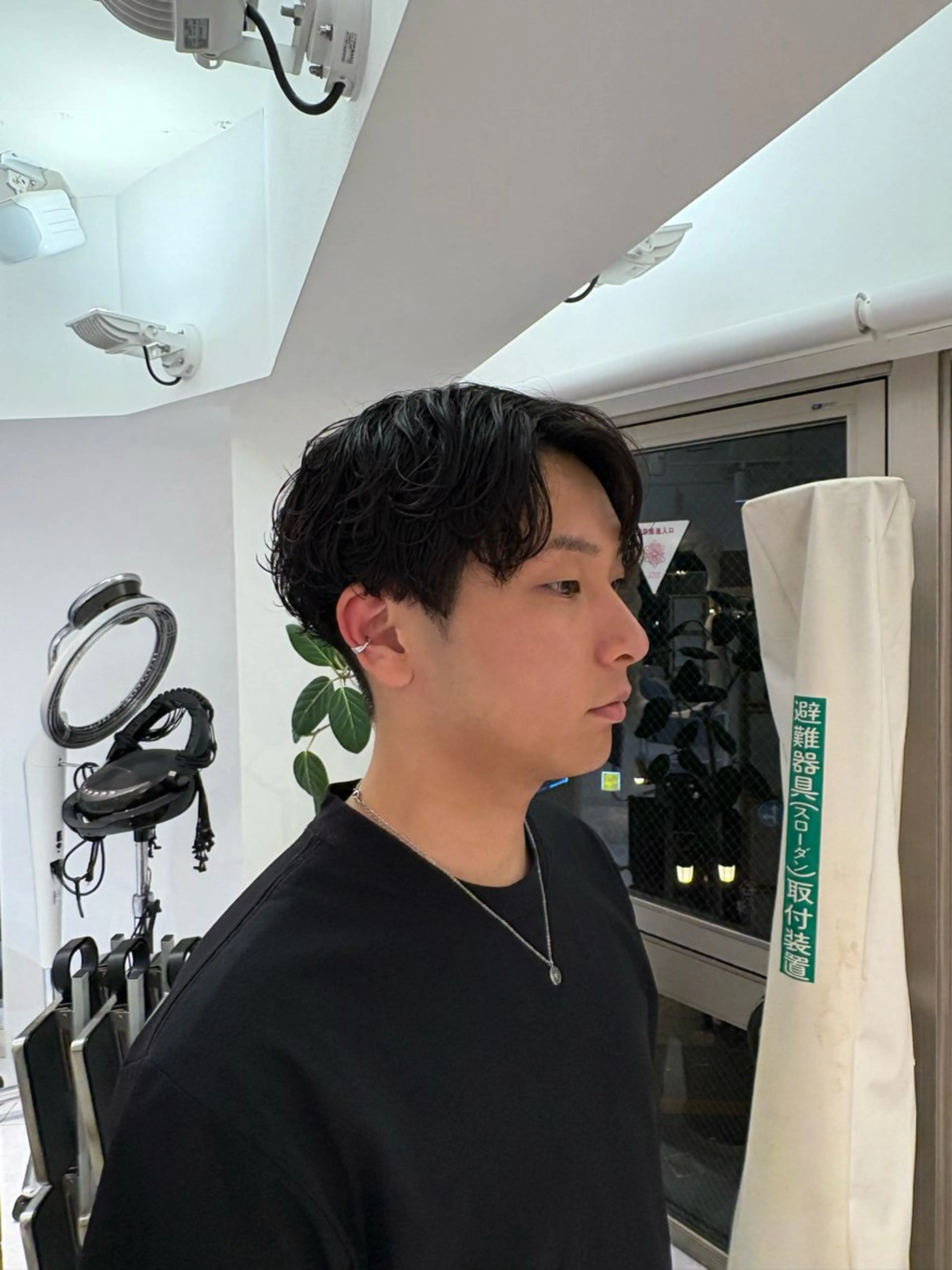 パーマ メンズ カット パーマ 山野 華愛のヘアスタイル