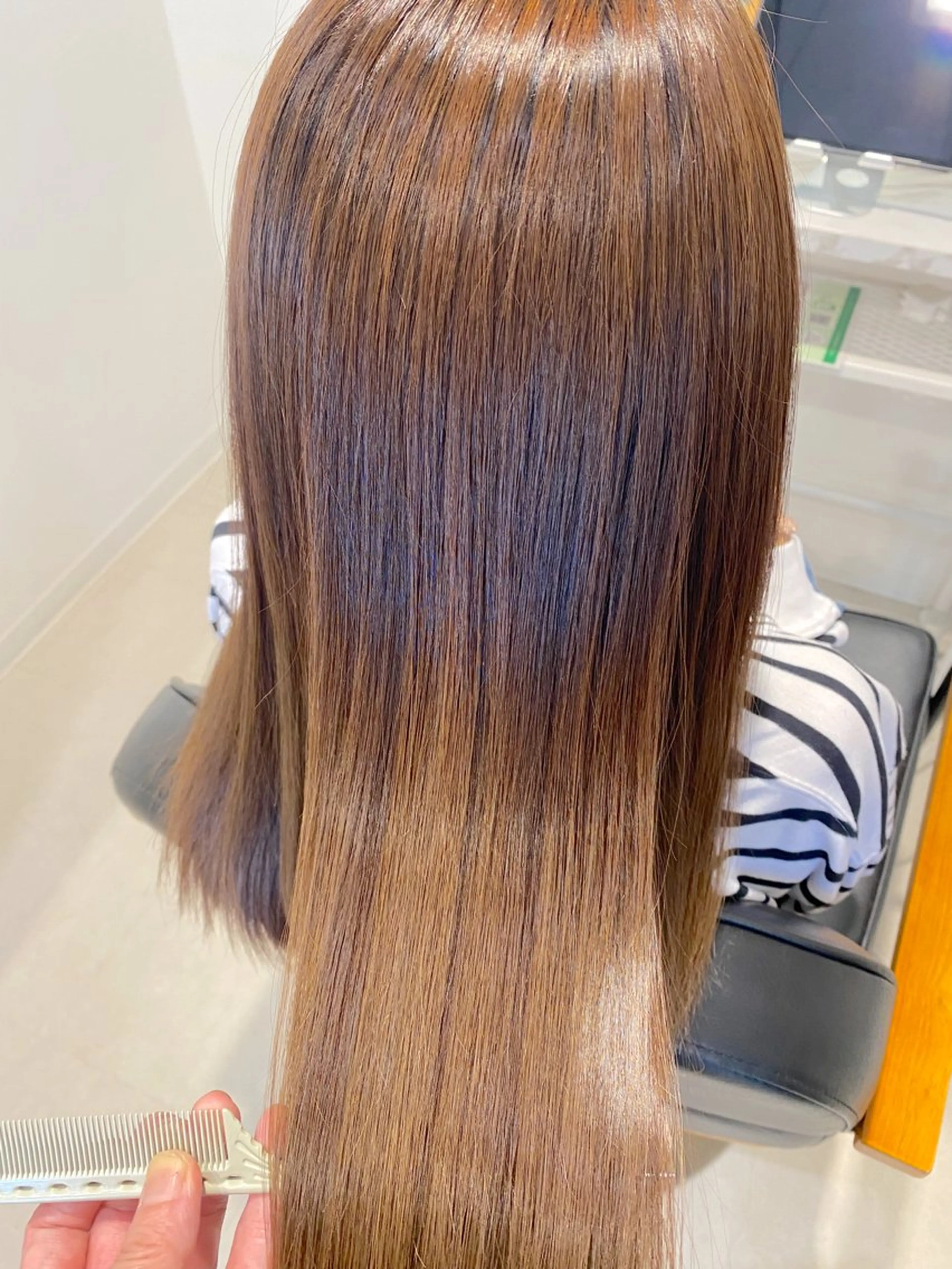 セミロング 小島あゆ美/髪質改善 /縮毛矯正/ケラコラのヘアスタイル