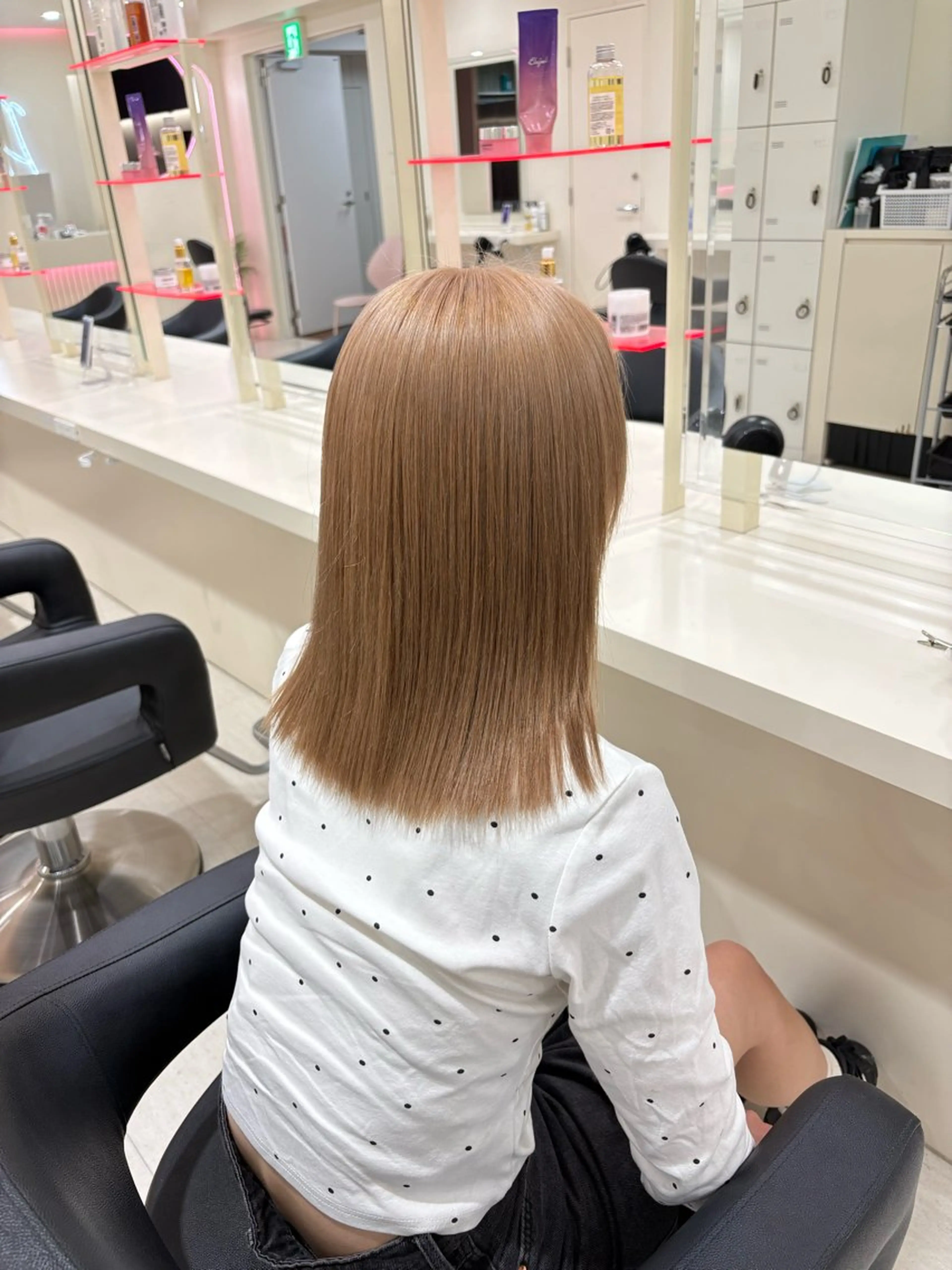 カラー ヘアカラー 似合わせ💗透け感 💗うる艶カラー💗のヘアスタイル