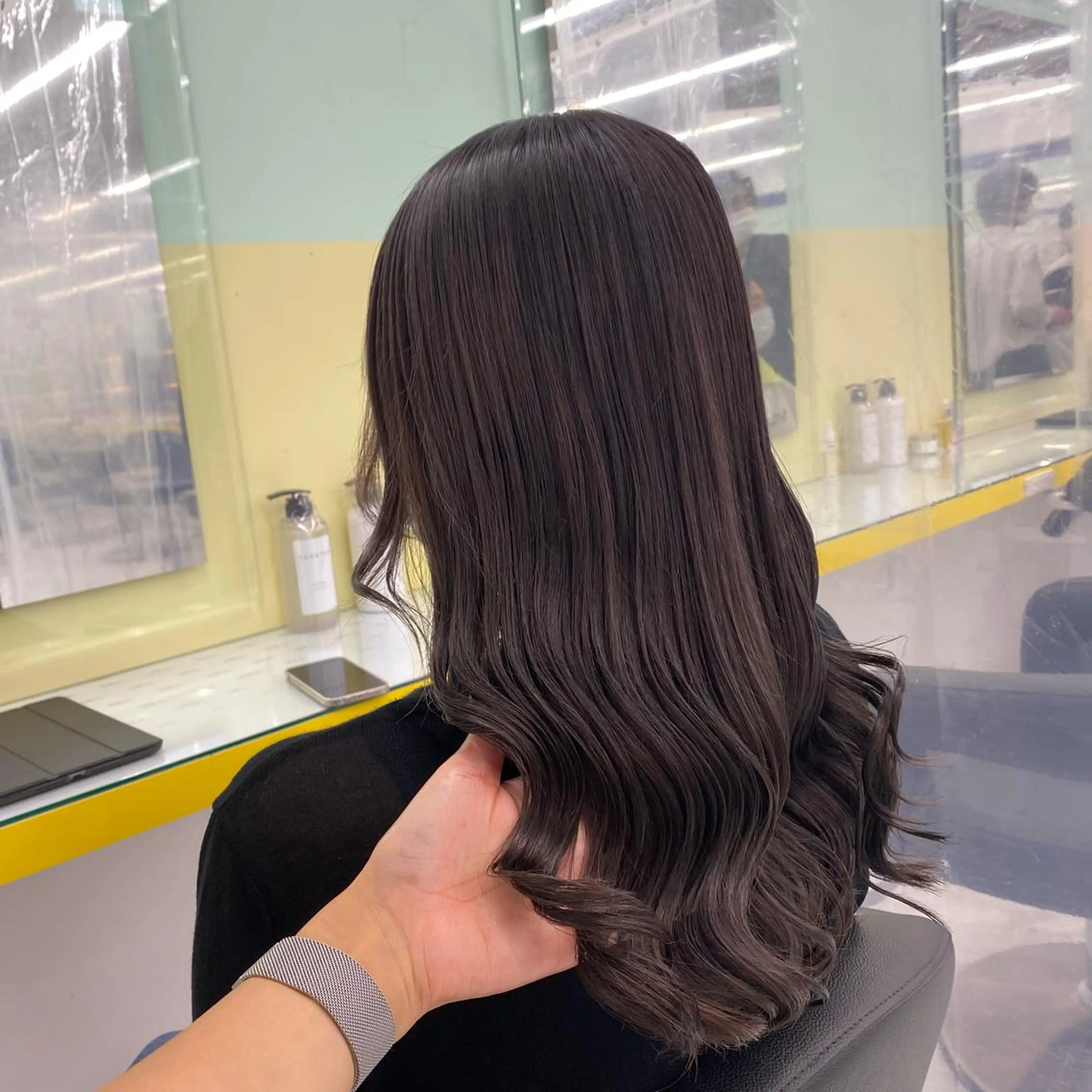 セミロング カラー ヘアアレンジ ヘアカラー トリートメント GOTODAY shair salon 横浜mare店所属・透明感抜群カラー mai🍑♡のヘアスタイル