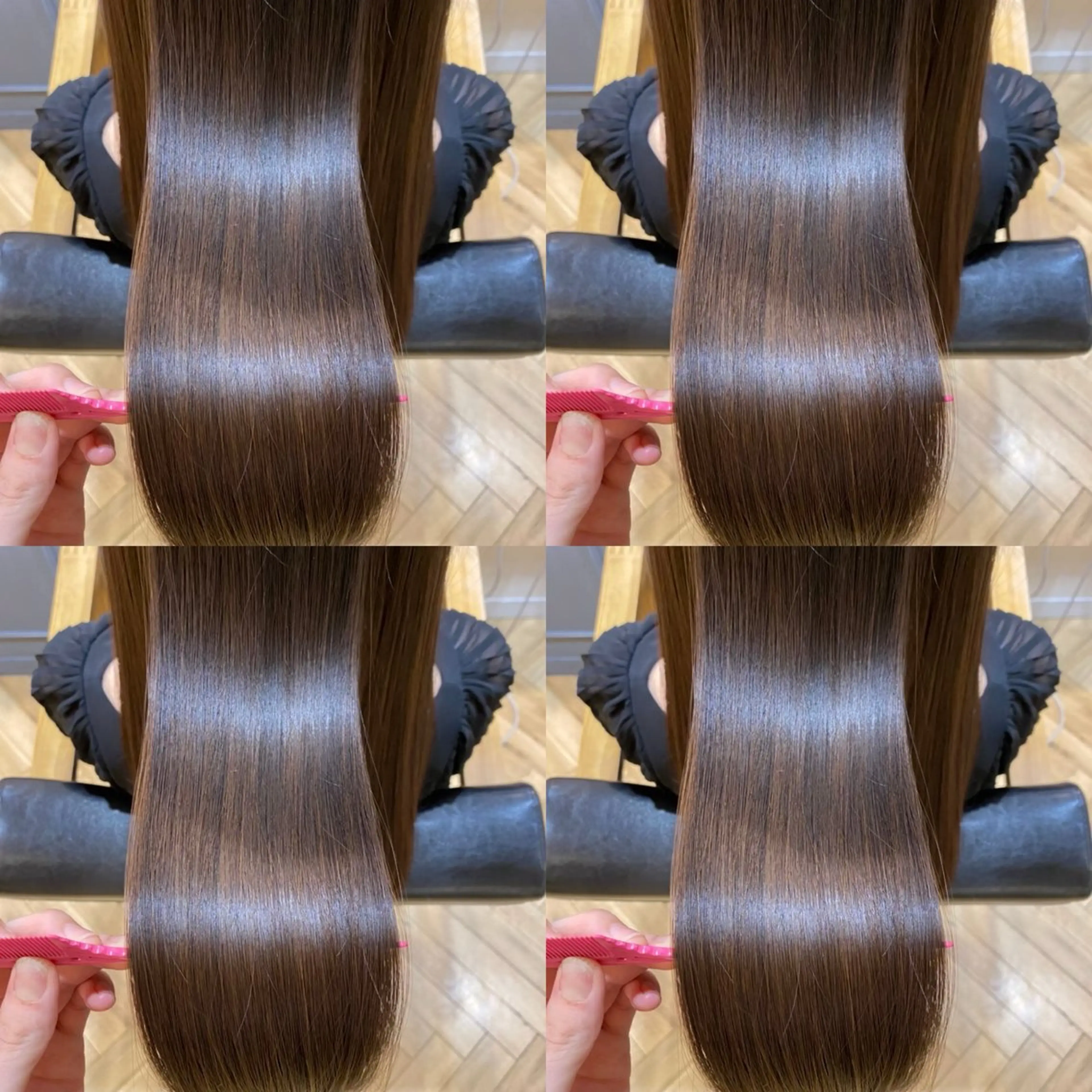 ロング カラー ブラウンカラー オリーブブラウン 髪質改善 韓国レイヤー ×髪質改善✨純大のヘアスタイル