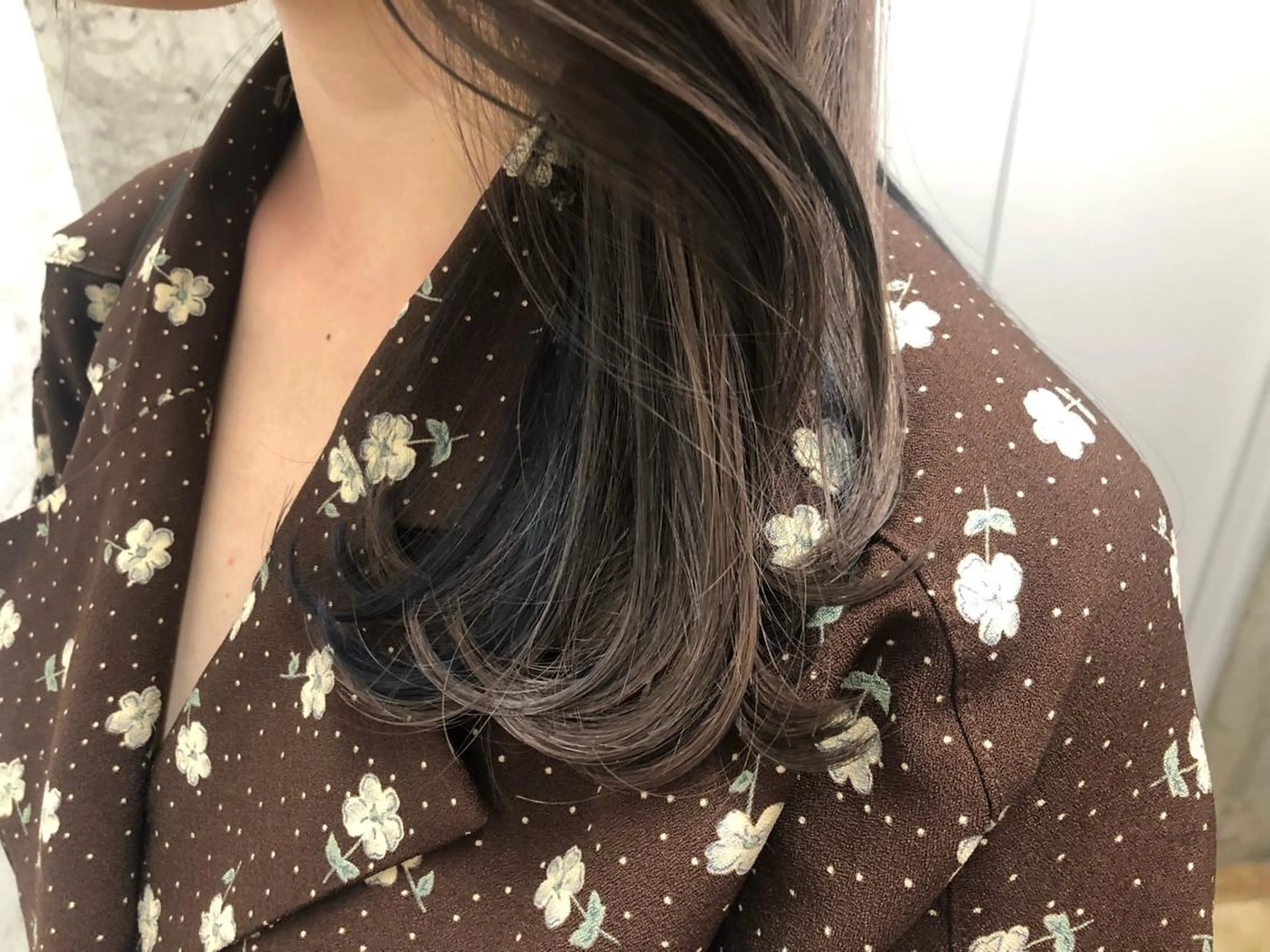 ロング カラー ヘアアレンジ ブルーカラー グレージュ インナーカラー オルチャンヘア SALOWIN 二子玉川店所属・kei_____ SALOWINのヘアスタイル