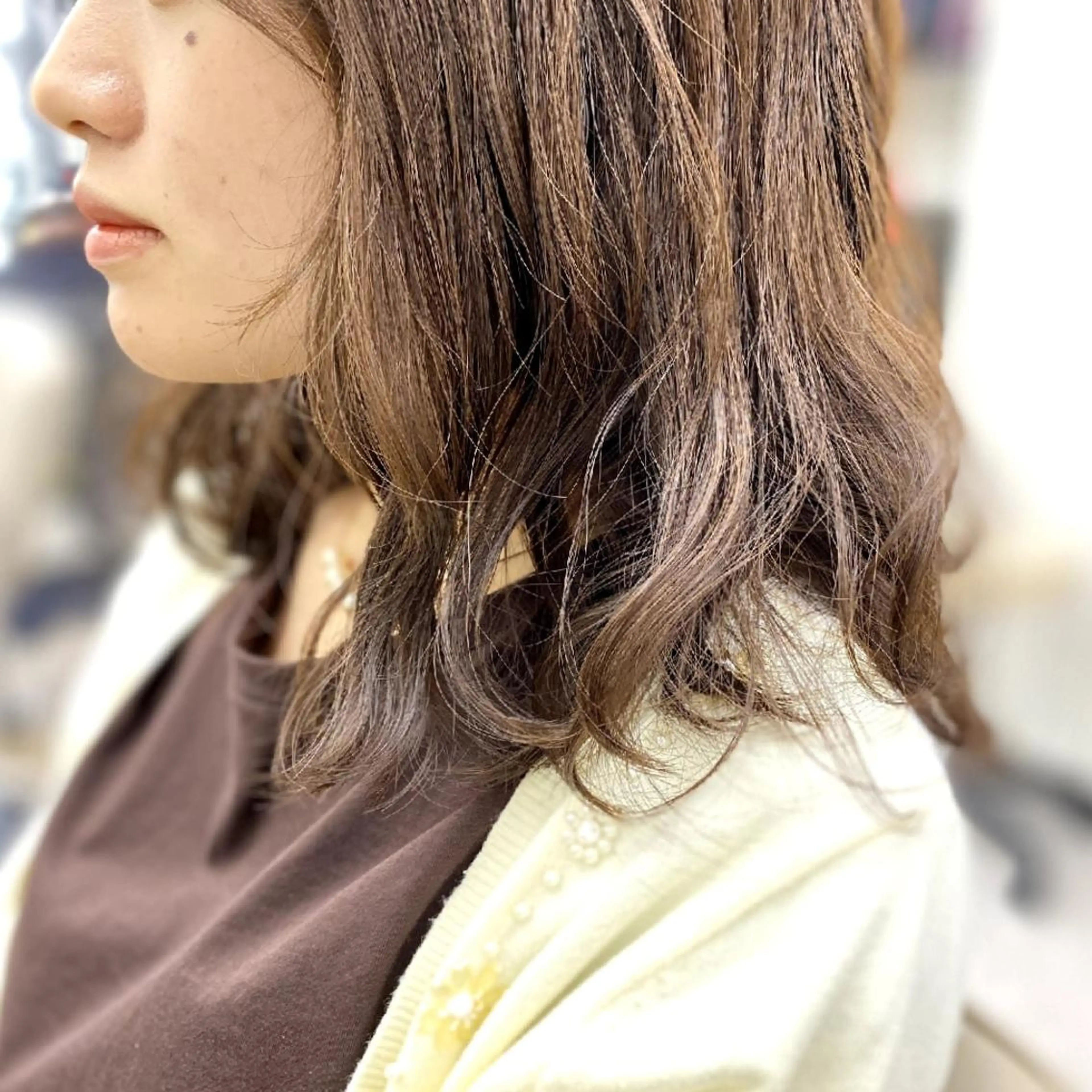 ミディアム カラー ヘアカラー トリートメント 似合わせ小顔カット 🌟神谷 ヨシタカのヘアスタイル