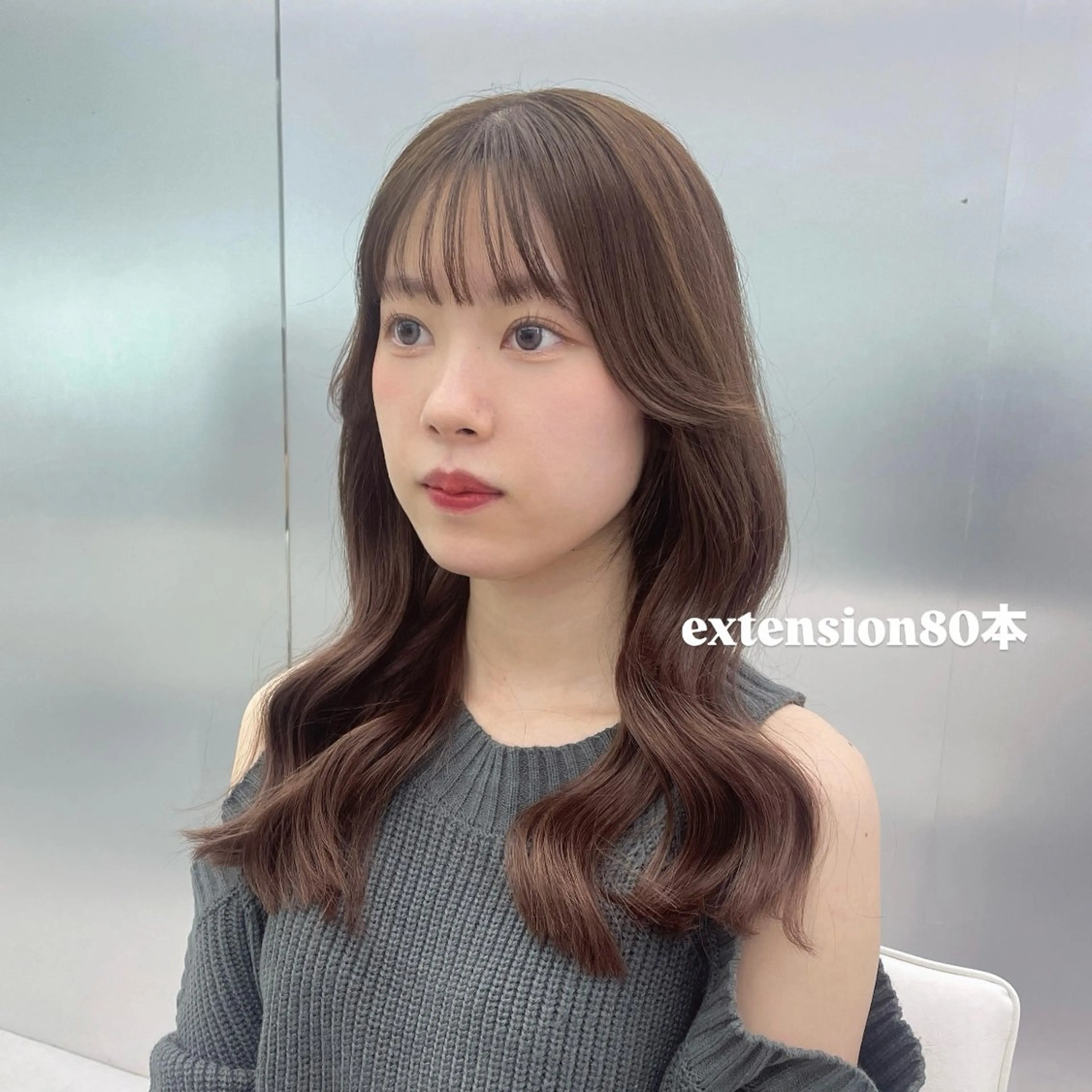 ロング エクステ ヘアカラー エクステ 🎀MOENO🎀 韓国ヘア/ エクステのヘアスタイル