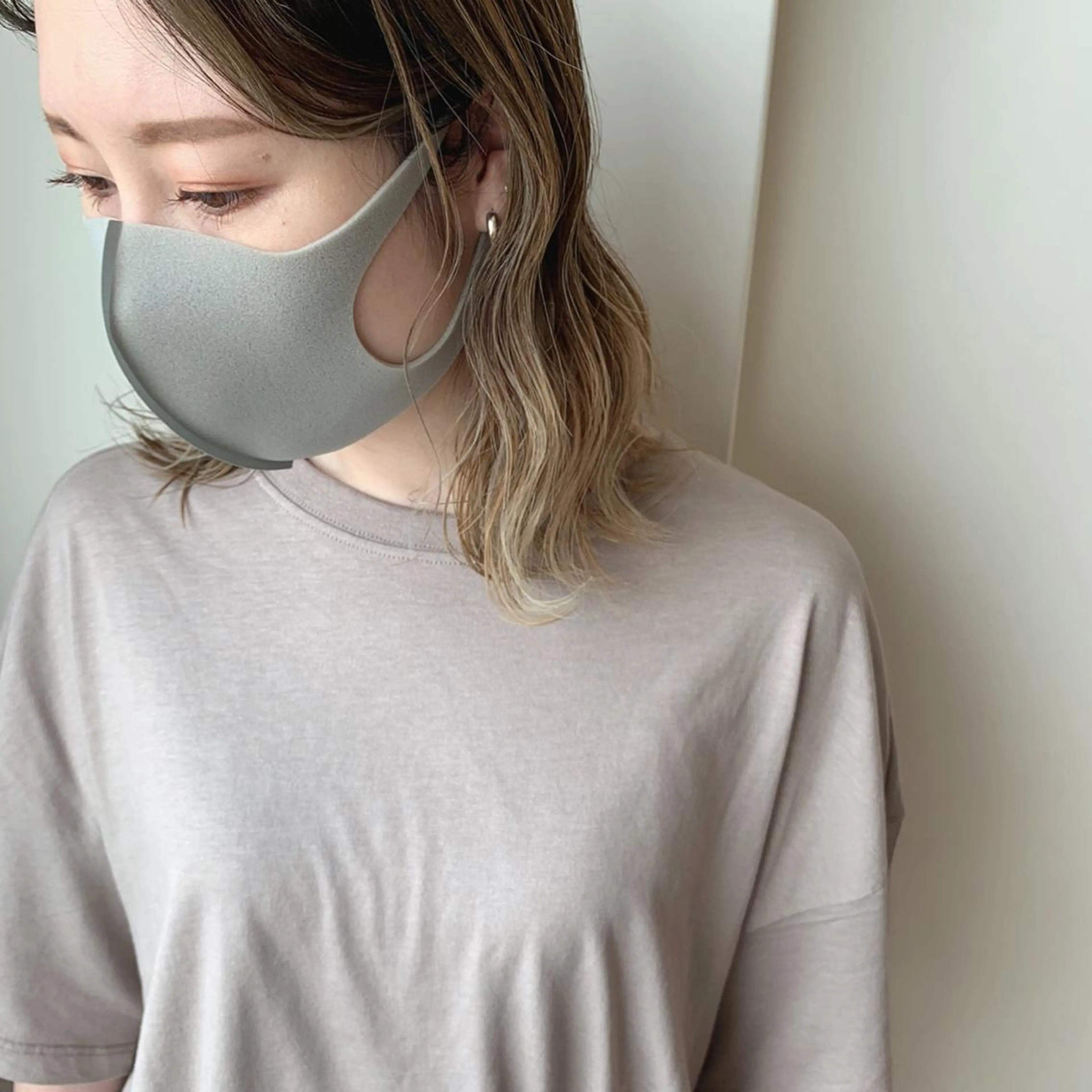 ミディアム ヘアカラー ボブウルフ/ボブ Satsuki【名駅のヘアスタイル