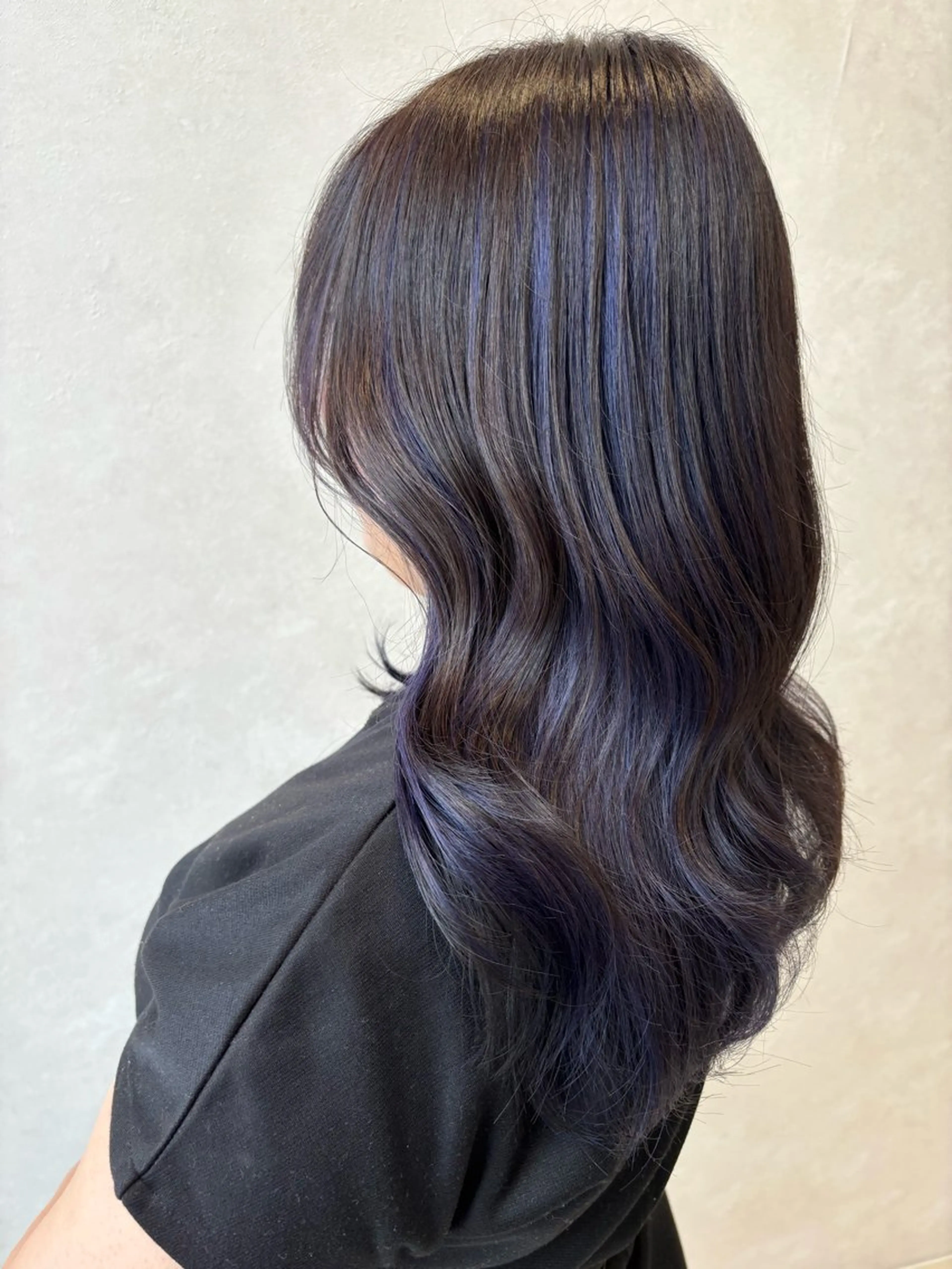 セミロング カラー 石坂 瀬音のヘアスタイル