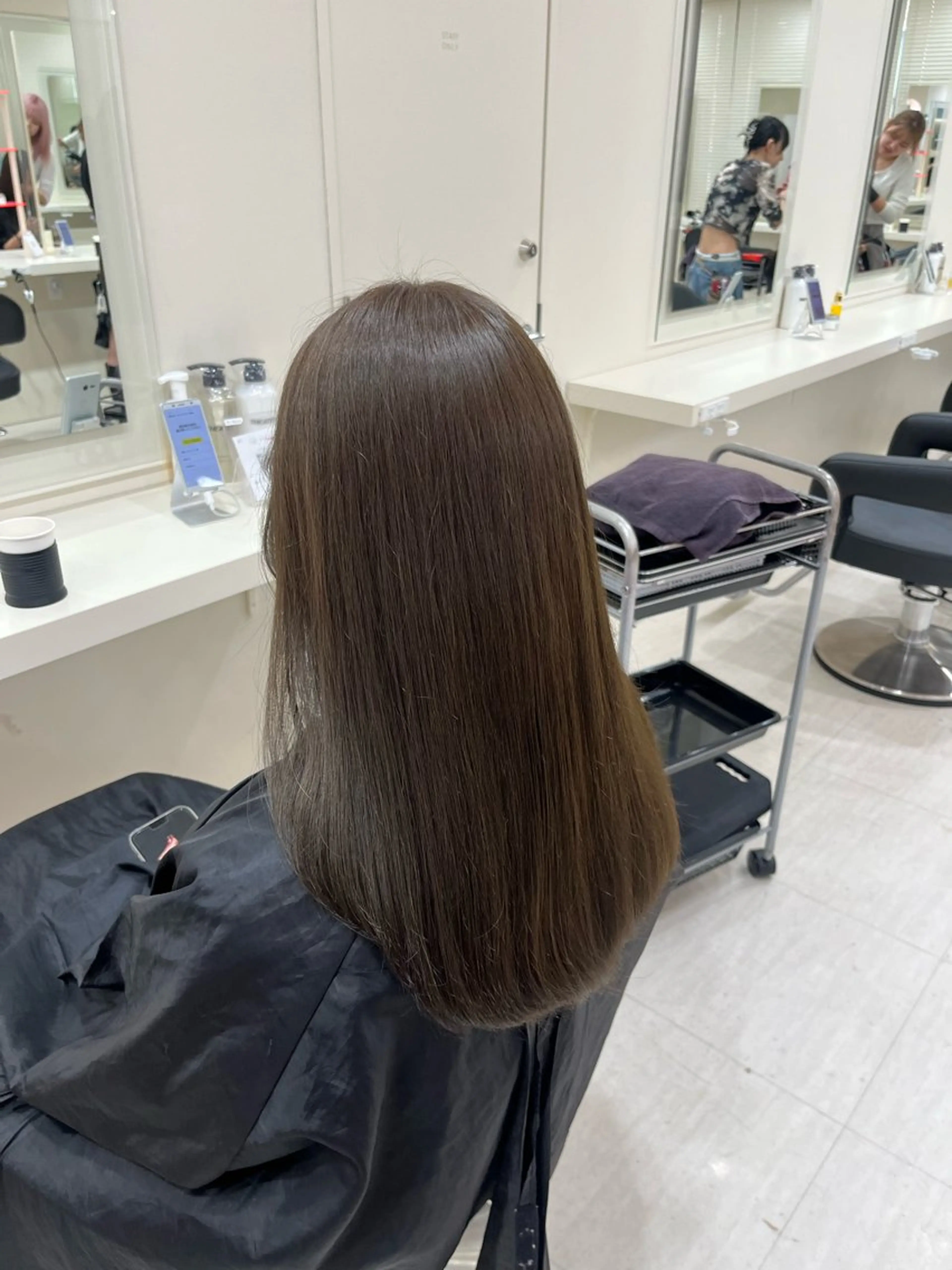 ミディアム カラー ヘアアレンジ 韓国レイヤー＆ピンク 艶髪🩶maikoのヘアスタイル