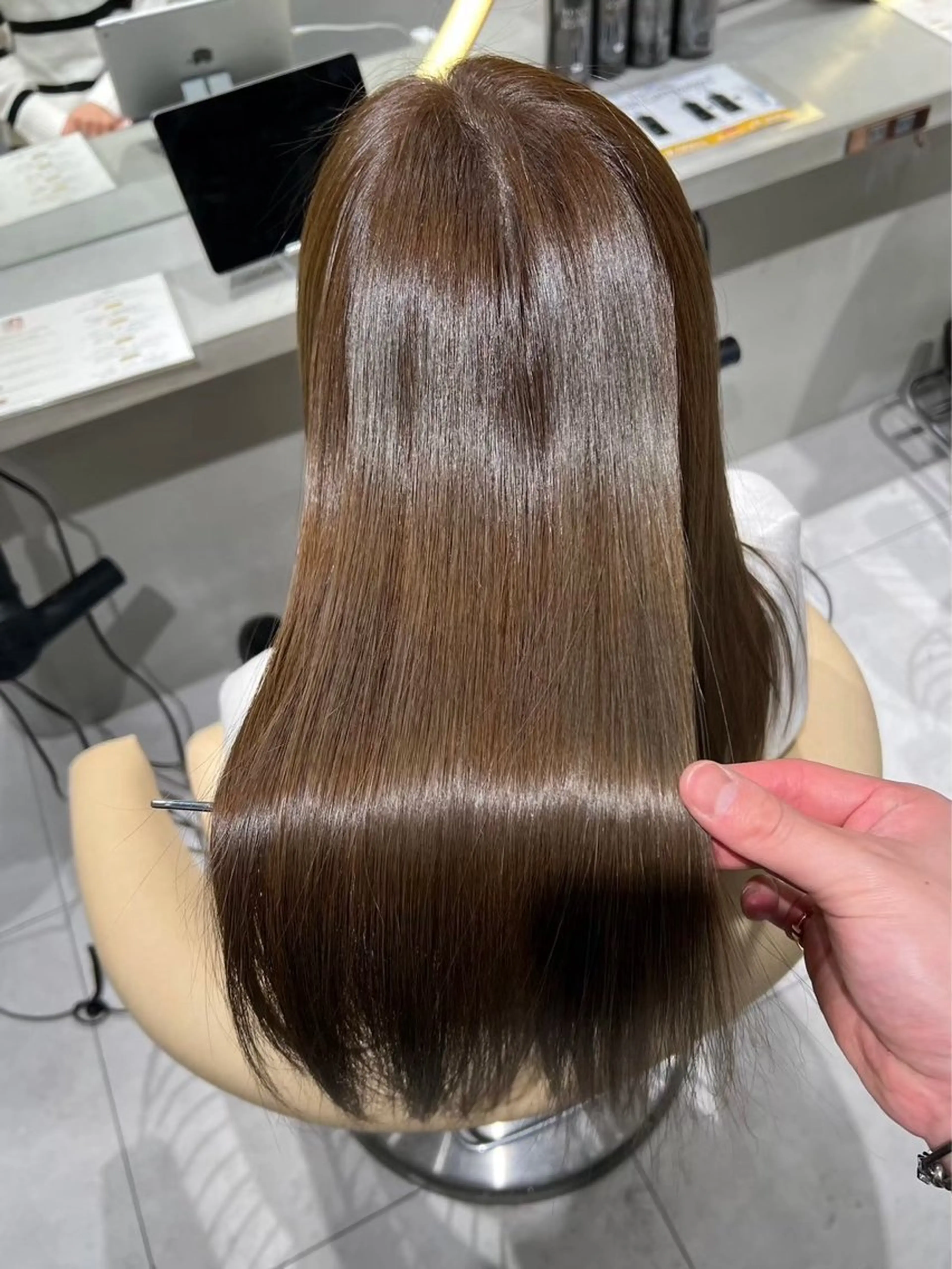 ロング カラー カット ヘアカラー 縮毛矯正 トリートメント Shousui Mutsumiのヘアスタイル