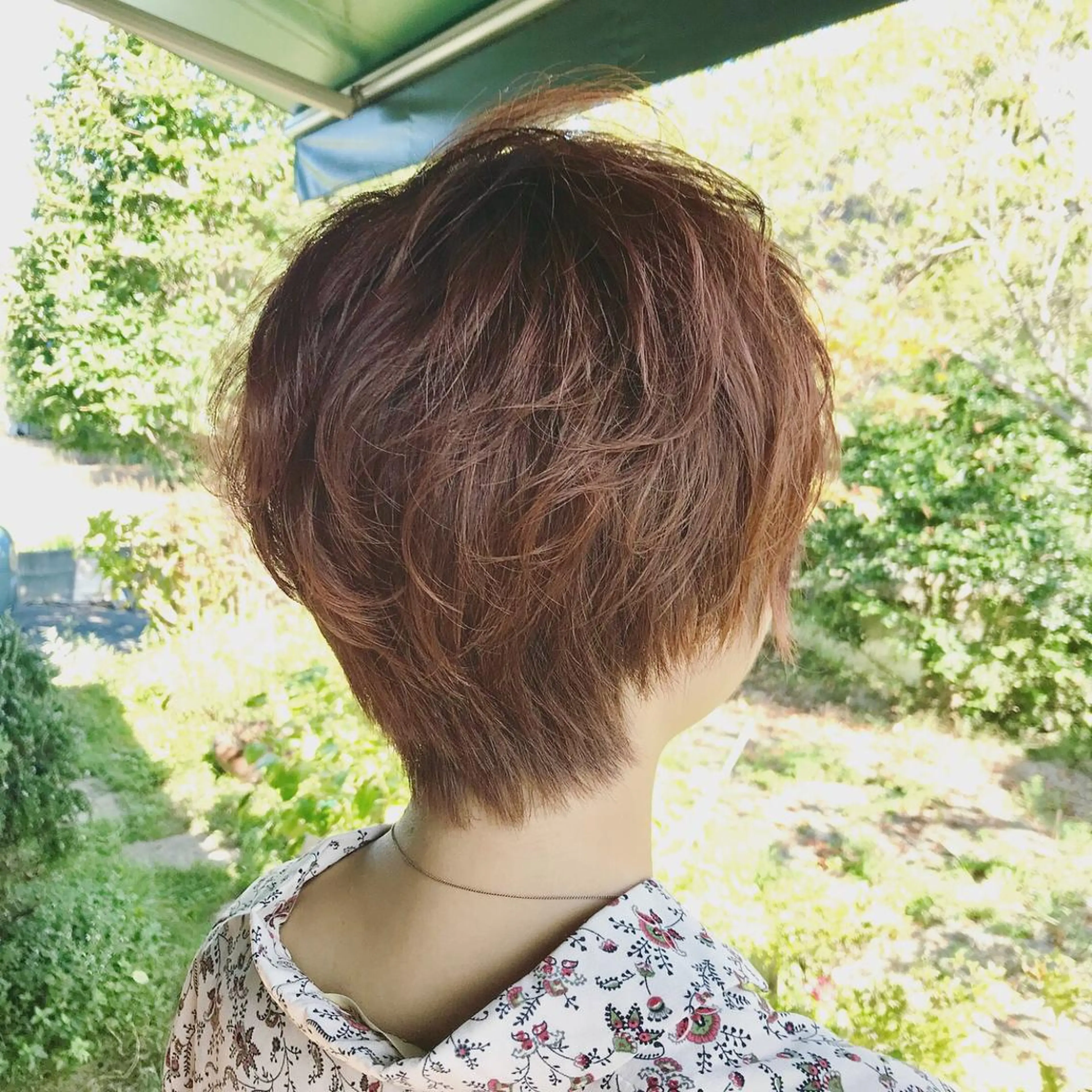 カラー オレンジ ピンクカラー MIZUKI🫧ྀི 韓国ヘアAFLOATのヘアスタイル