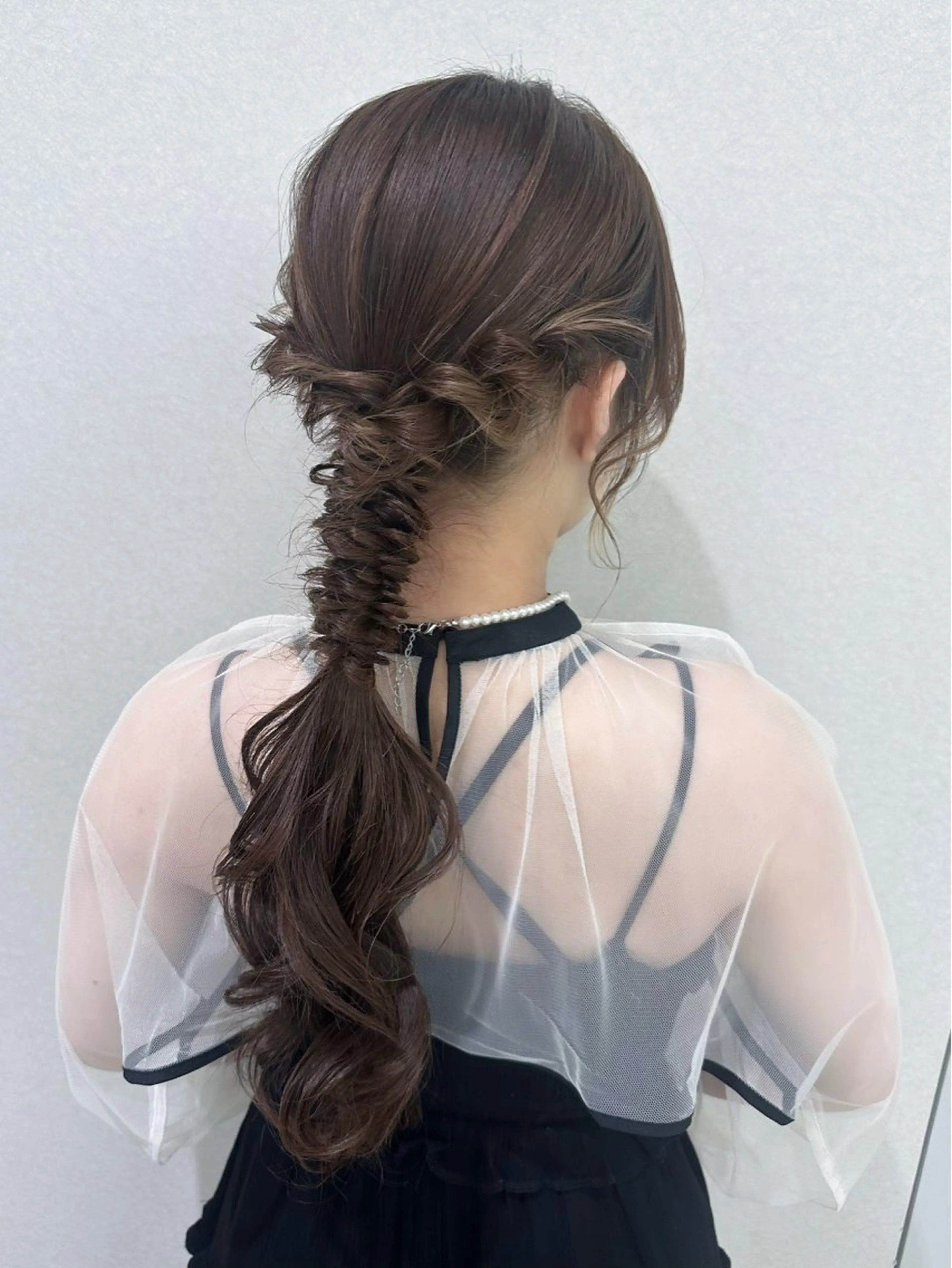 ロング カラー ヘアアレンジ COA GINZA所属・マコ / ボブカット /前髪顔まわりカットのヘアスタイル