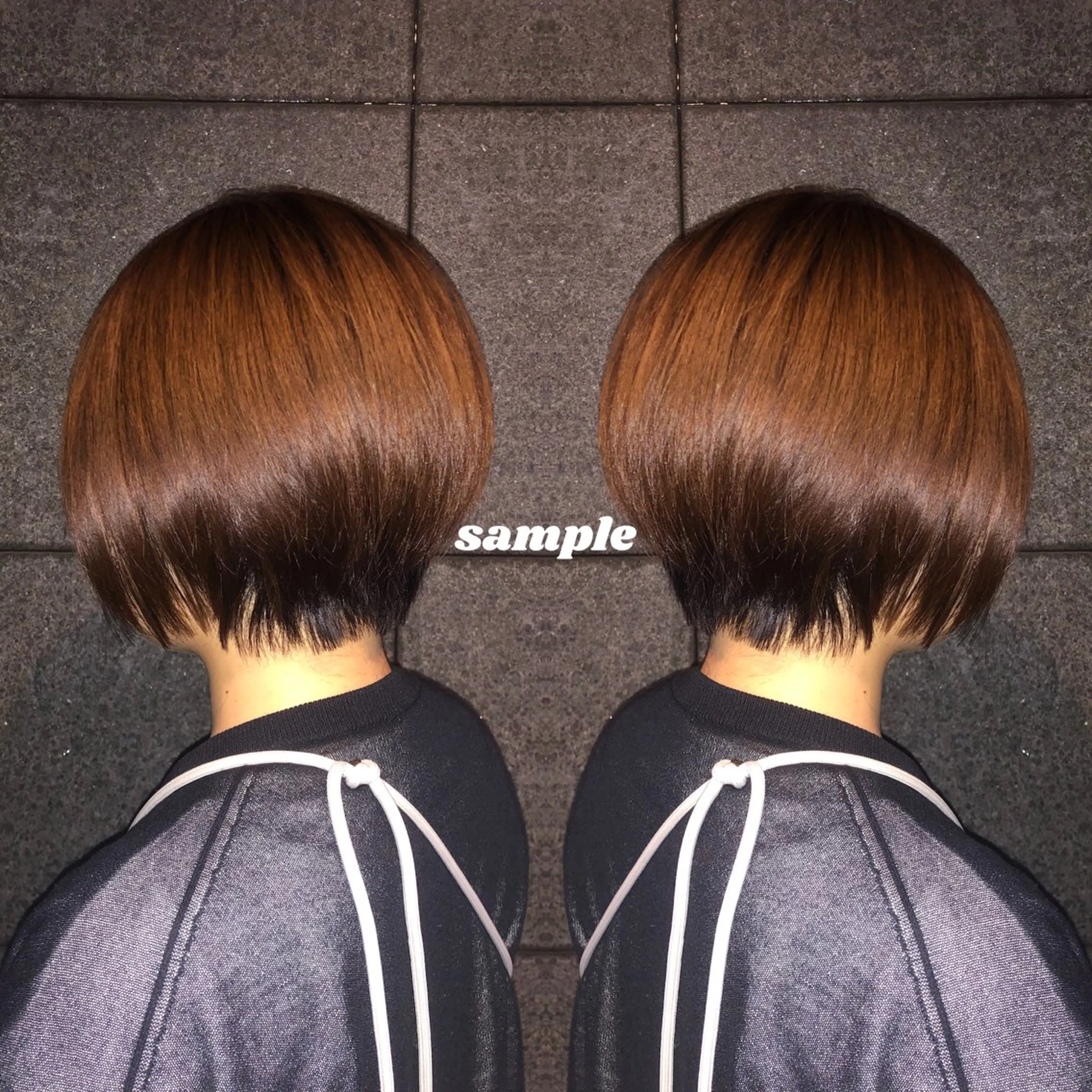 ショート カラー ショートボブ ブラウンカラー ピンクカラー ピンクブラウン ボブ カット ヘアカラー Richromatic所属・M Jのヘアスタイル