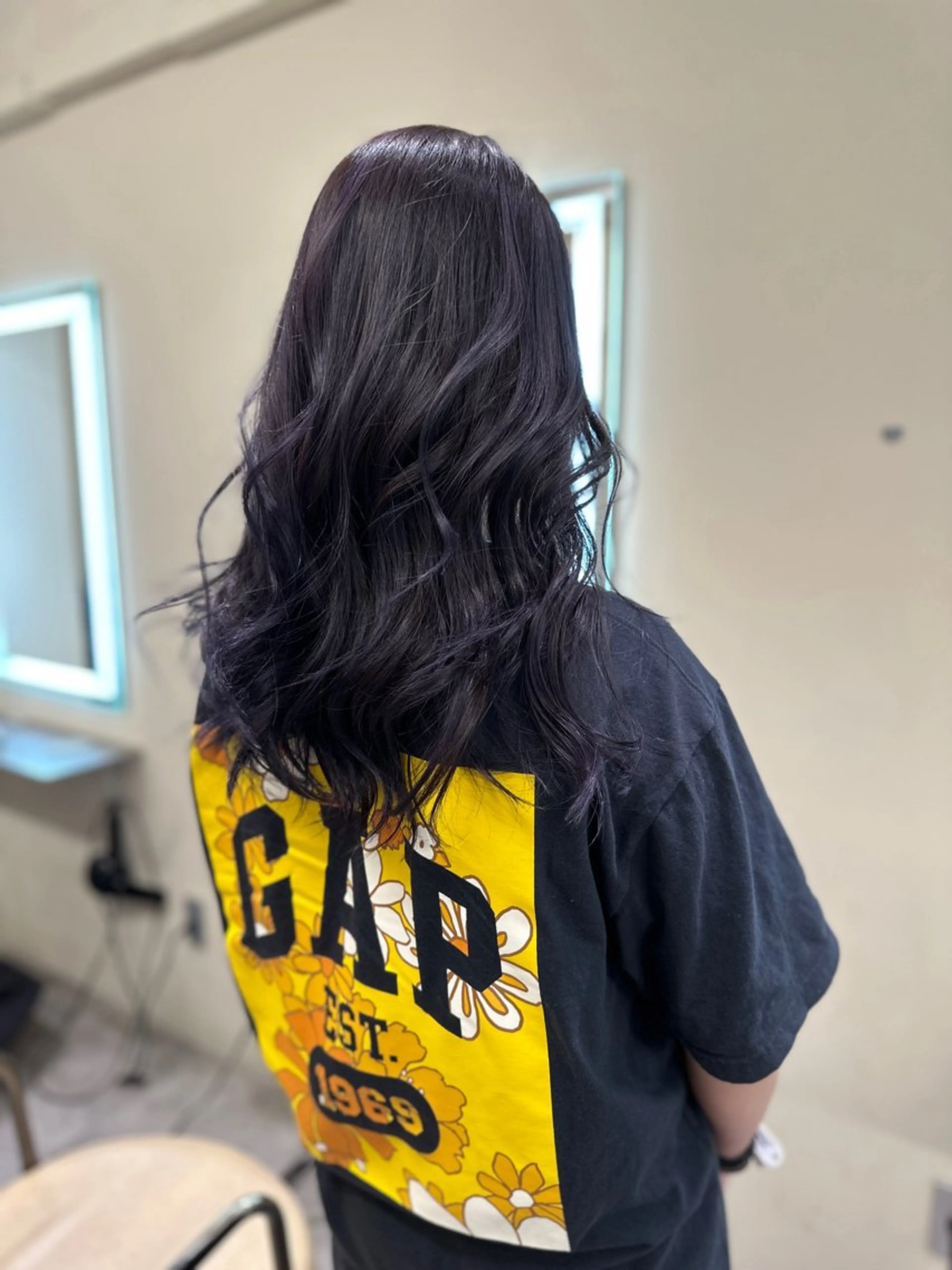 ロング カラー アディクシーカラー バレイヤージュ ブリーチ デザインカラー ダブルカラー カット ヘアカラー トリートメント レイヤーカット nude ヘア大和のヘアスタイル