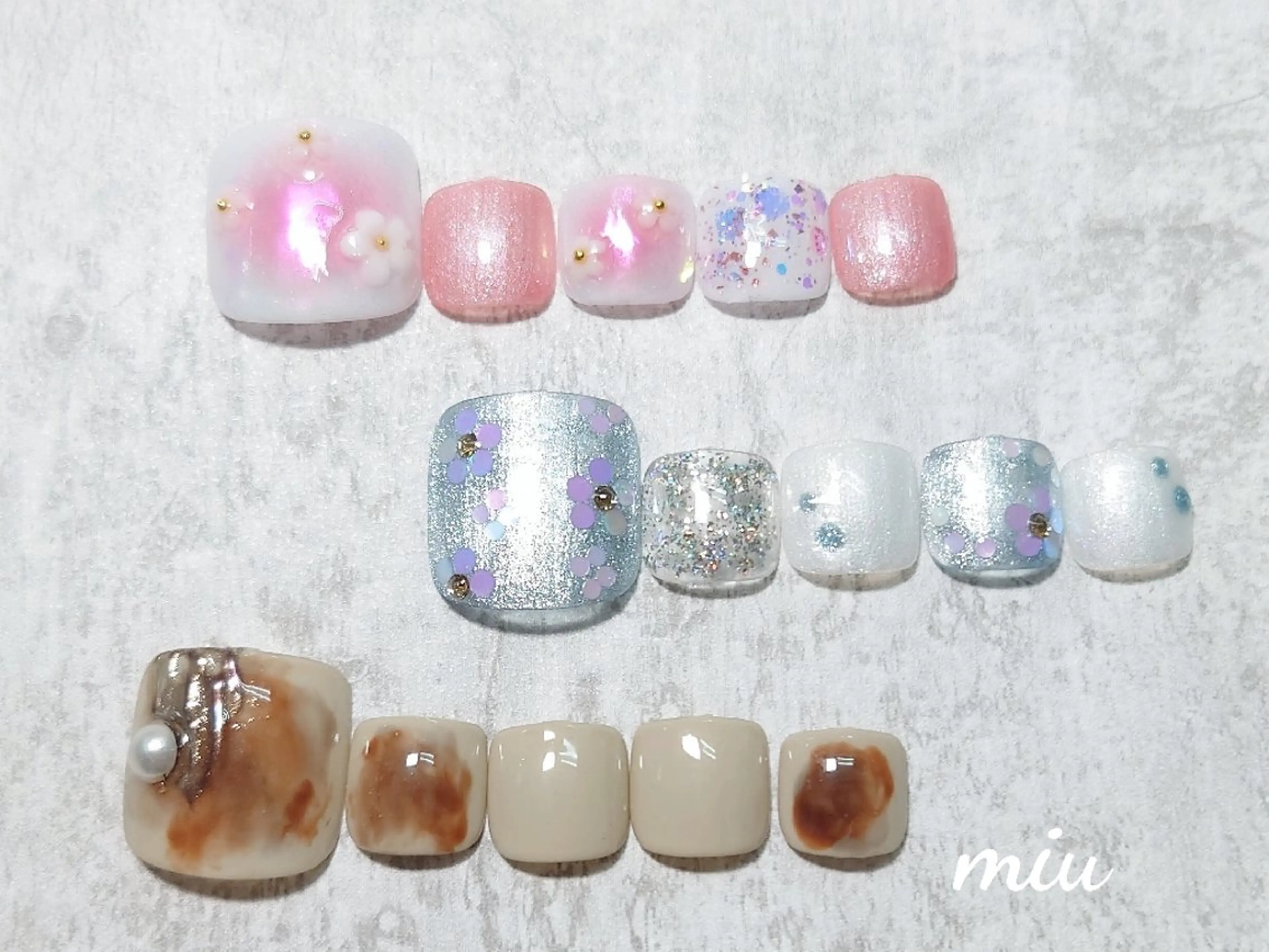 ネイル フットネイル miu nail亀戸 Momokaのネイルデザイン