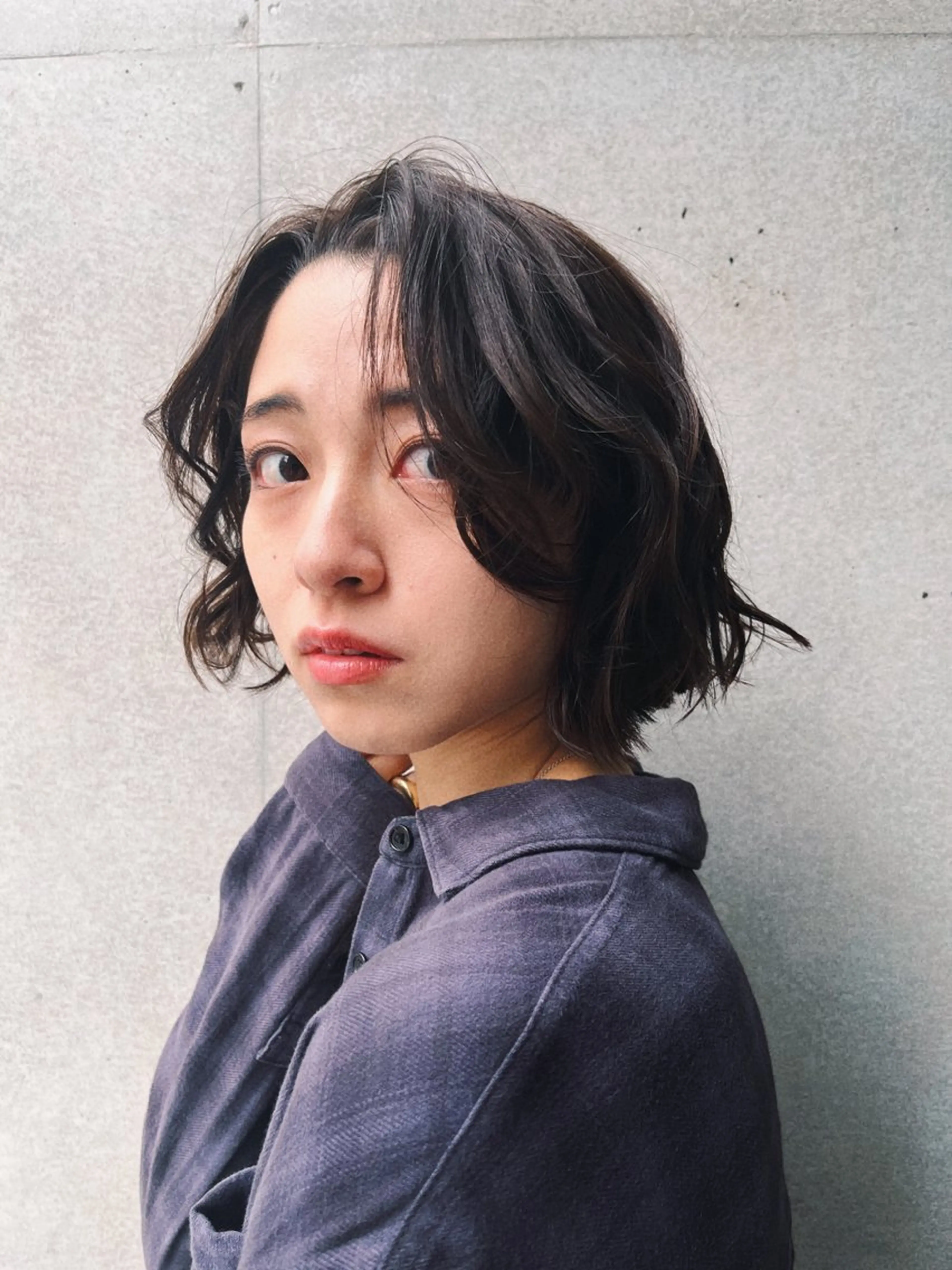 パーマ ルーツカラー/ レイヤーカット/井川のヘアスタイル