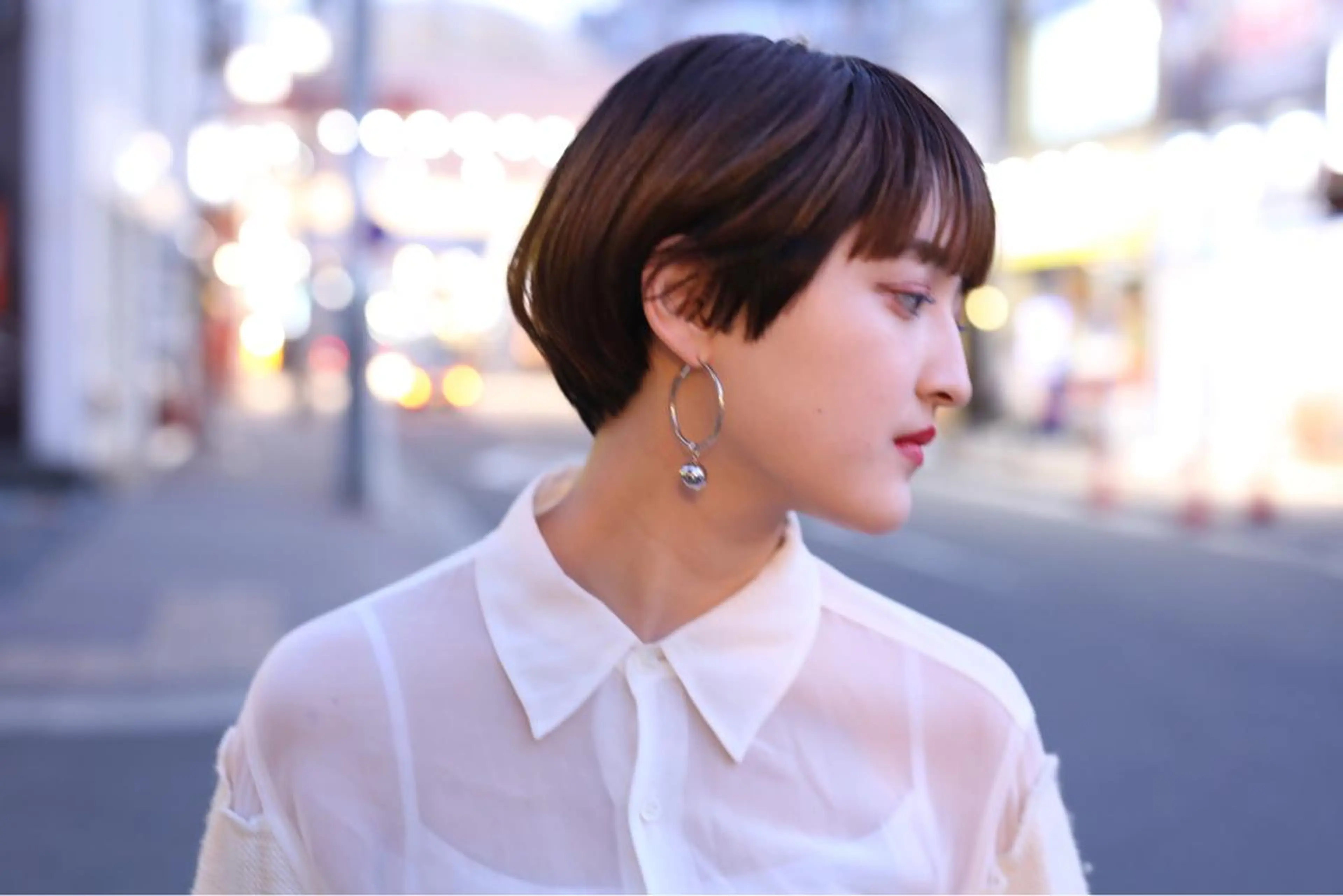 ショート カラー ill.所属・ill［イル］大須 ダブルカラー髪質改善のヘアスタイル