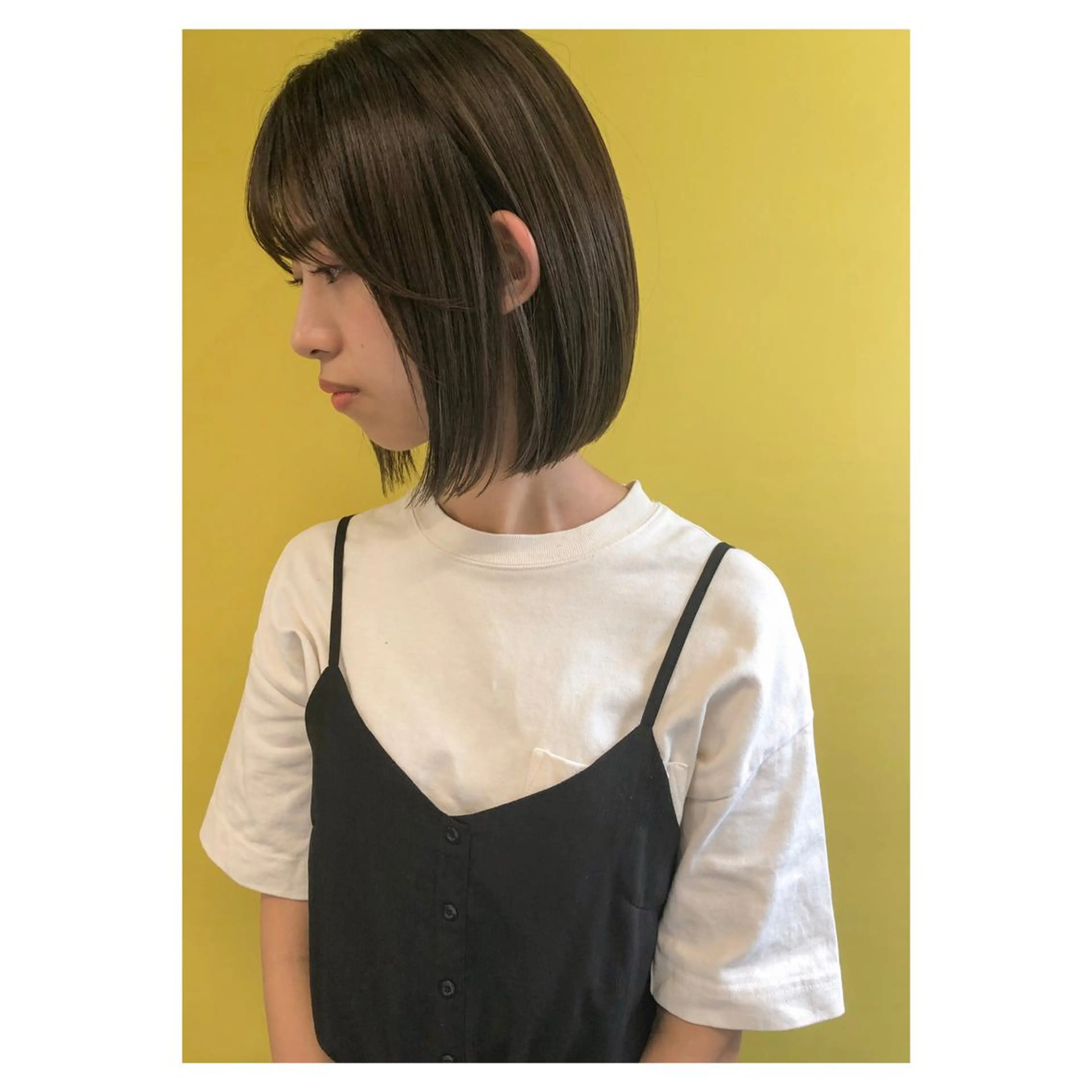 ミディアム ヘアカラー nessヤマサキ リュウタのヘアスタイル