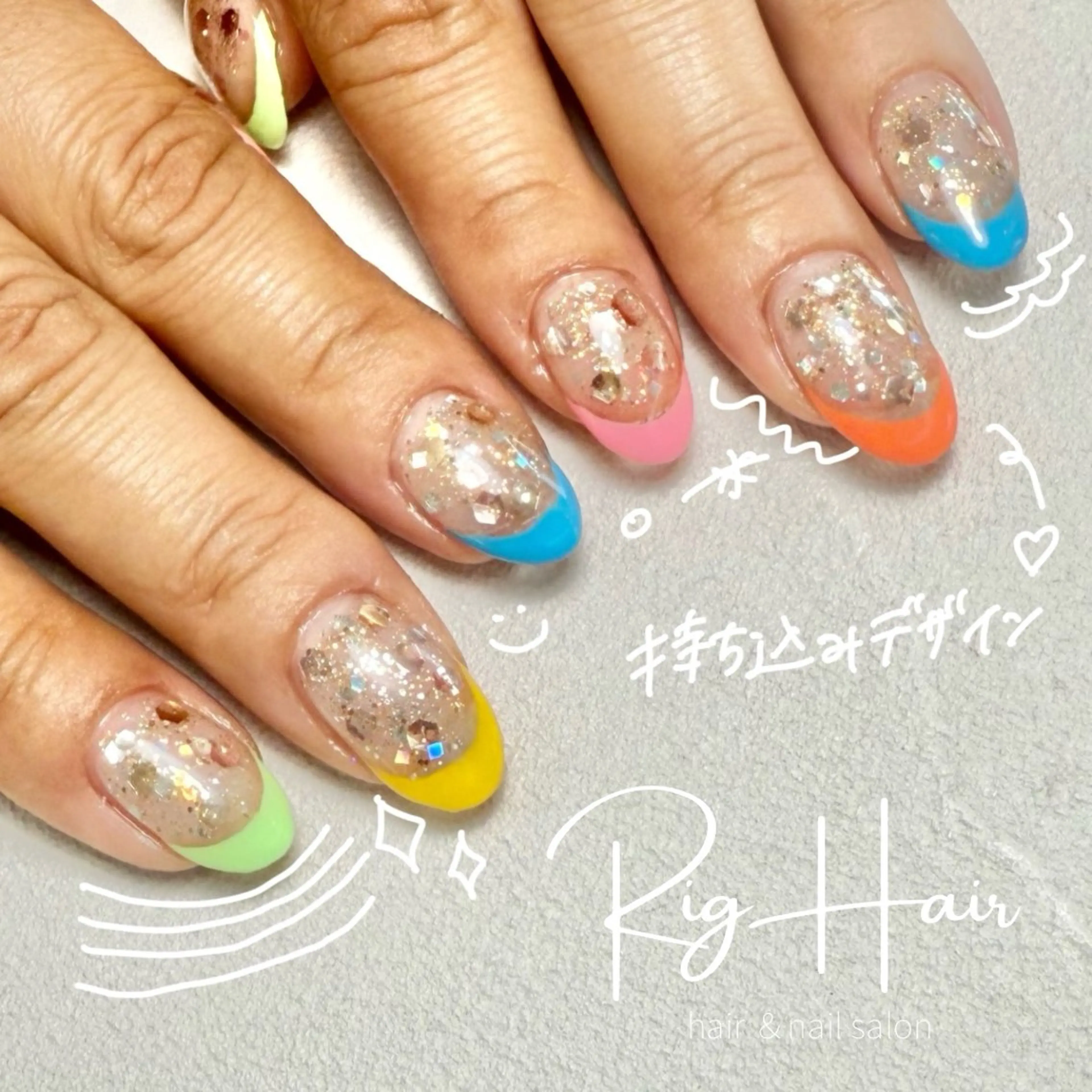 10本長さ出し☆持ち込みデザインの写真