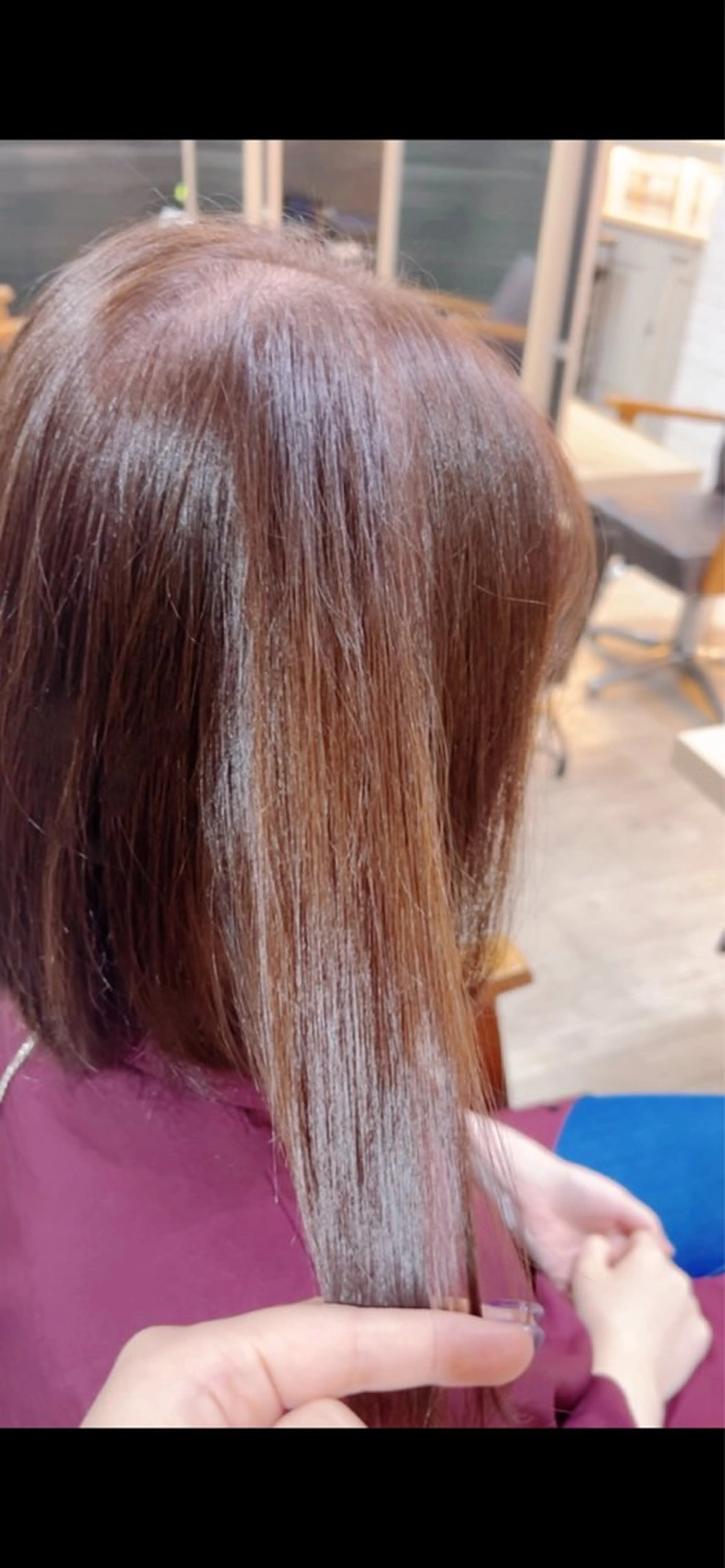 ショート ヘアカラー 坂田 菜摘のヘアスタイル