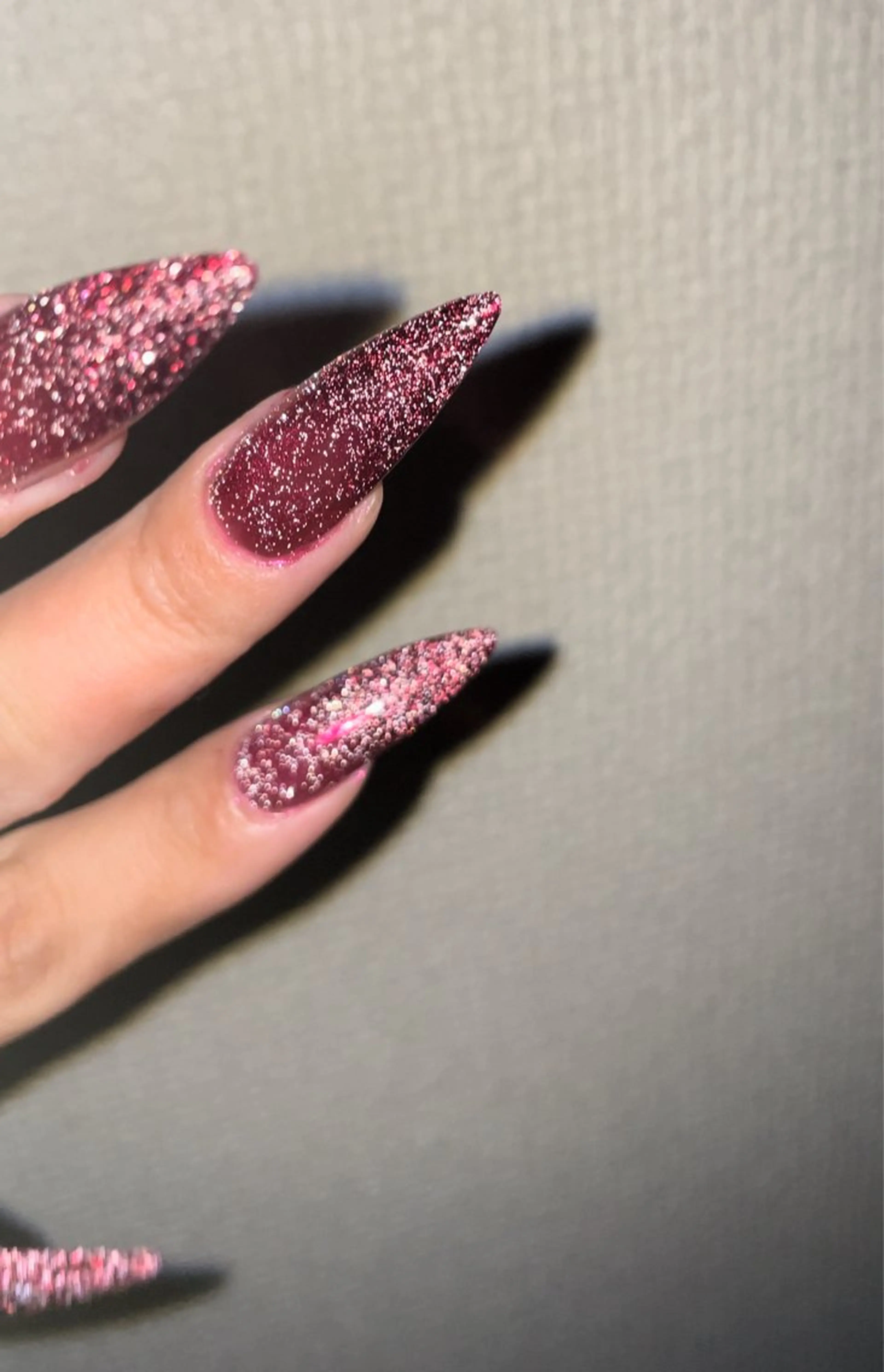 ネイル フラッシュネイル グラデーション キラキラネイル ミラーネイル 冬ネイル Ri-e's nailのネイルデザイン