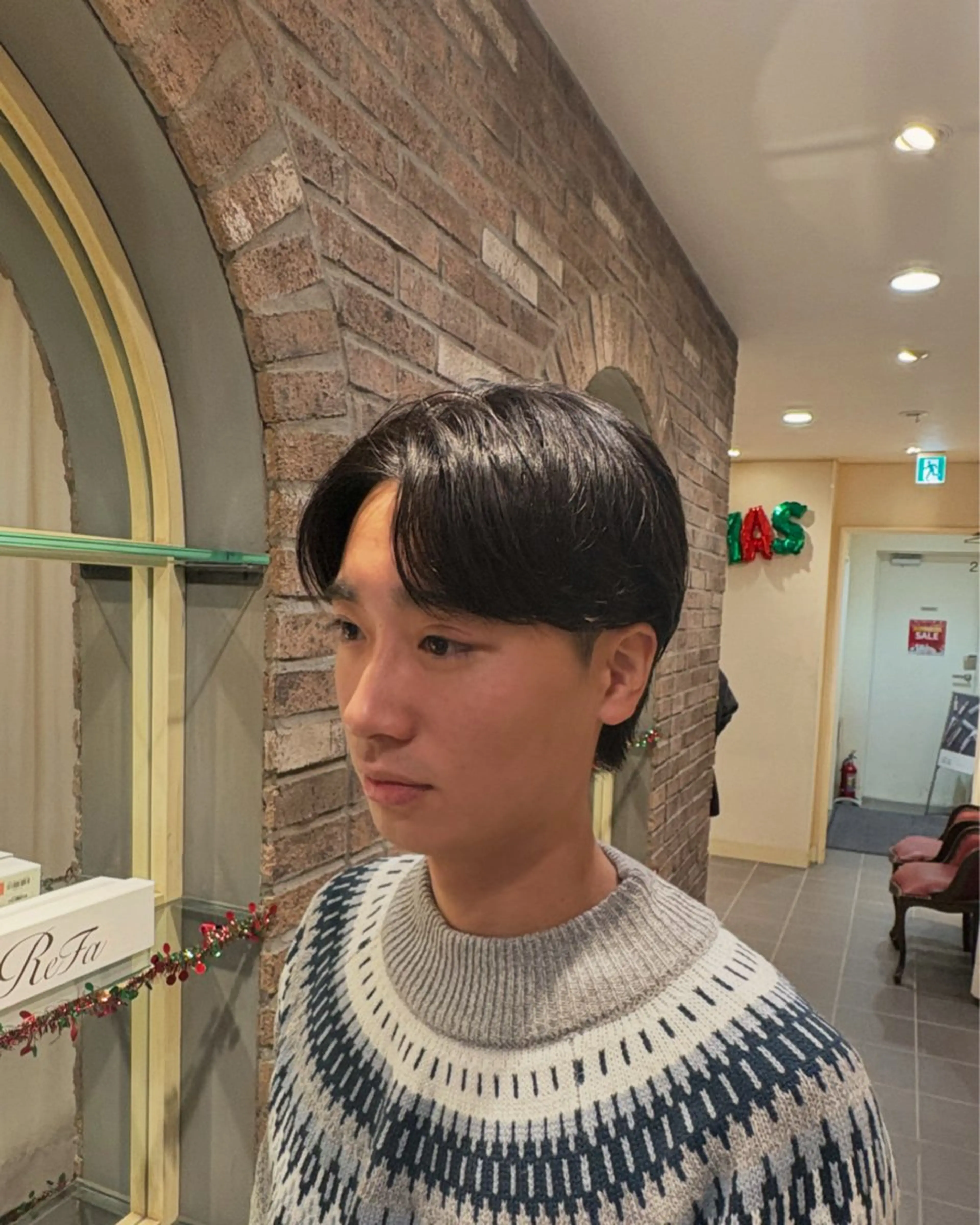 パーマ メンズ センターパート メンズメッシュ マッシュ メンズパーマ メンズツイストパーマ 高田馬場/メンズ/ 外国人風ヘアのヘアスタイル