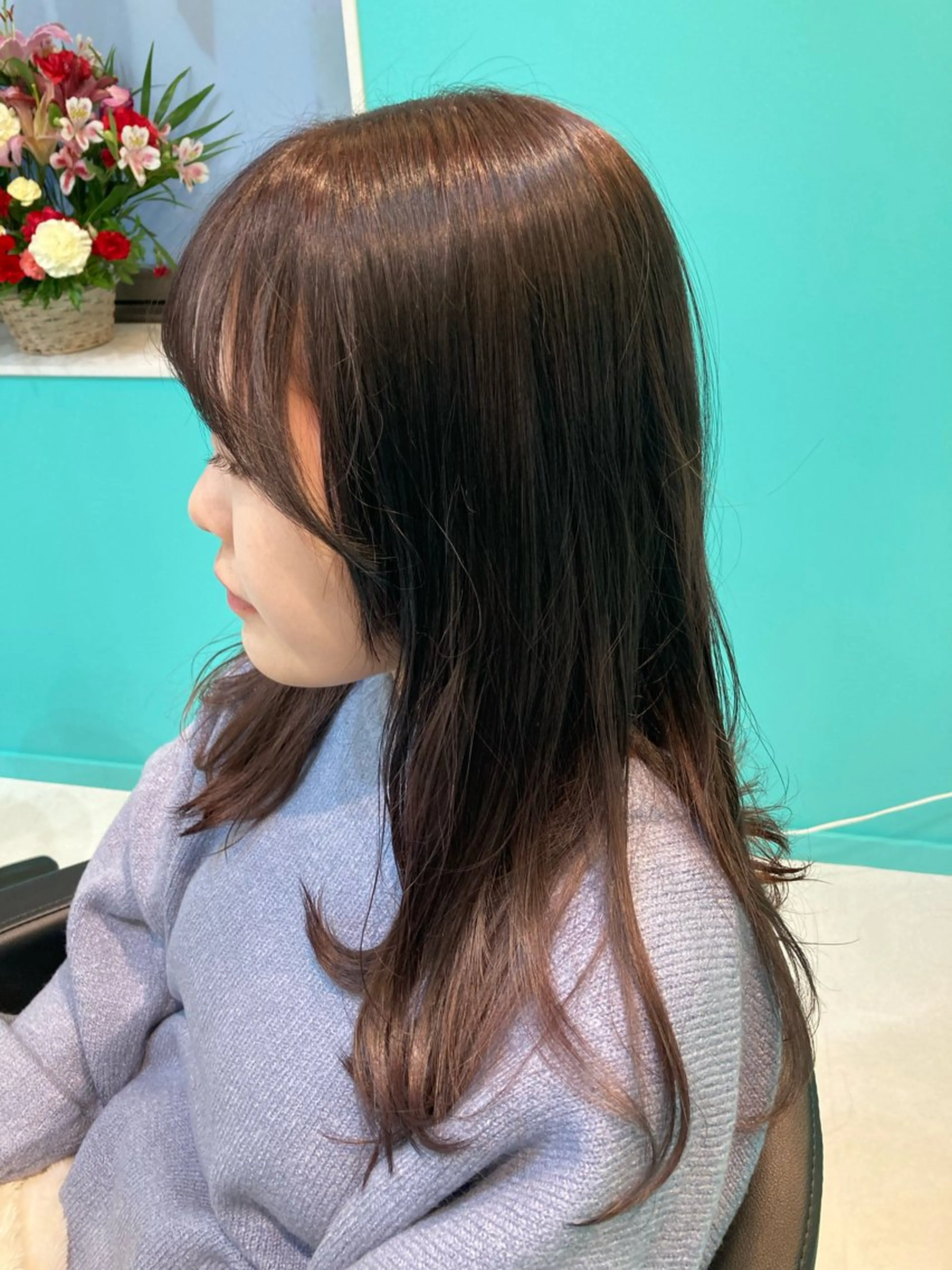 ロング カラー ブリーチ ブリーチなしカラー ロング 🫧透明感✨ブリーチ 💫ダメージレス🫧のヘアスタイル