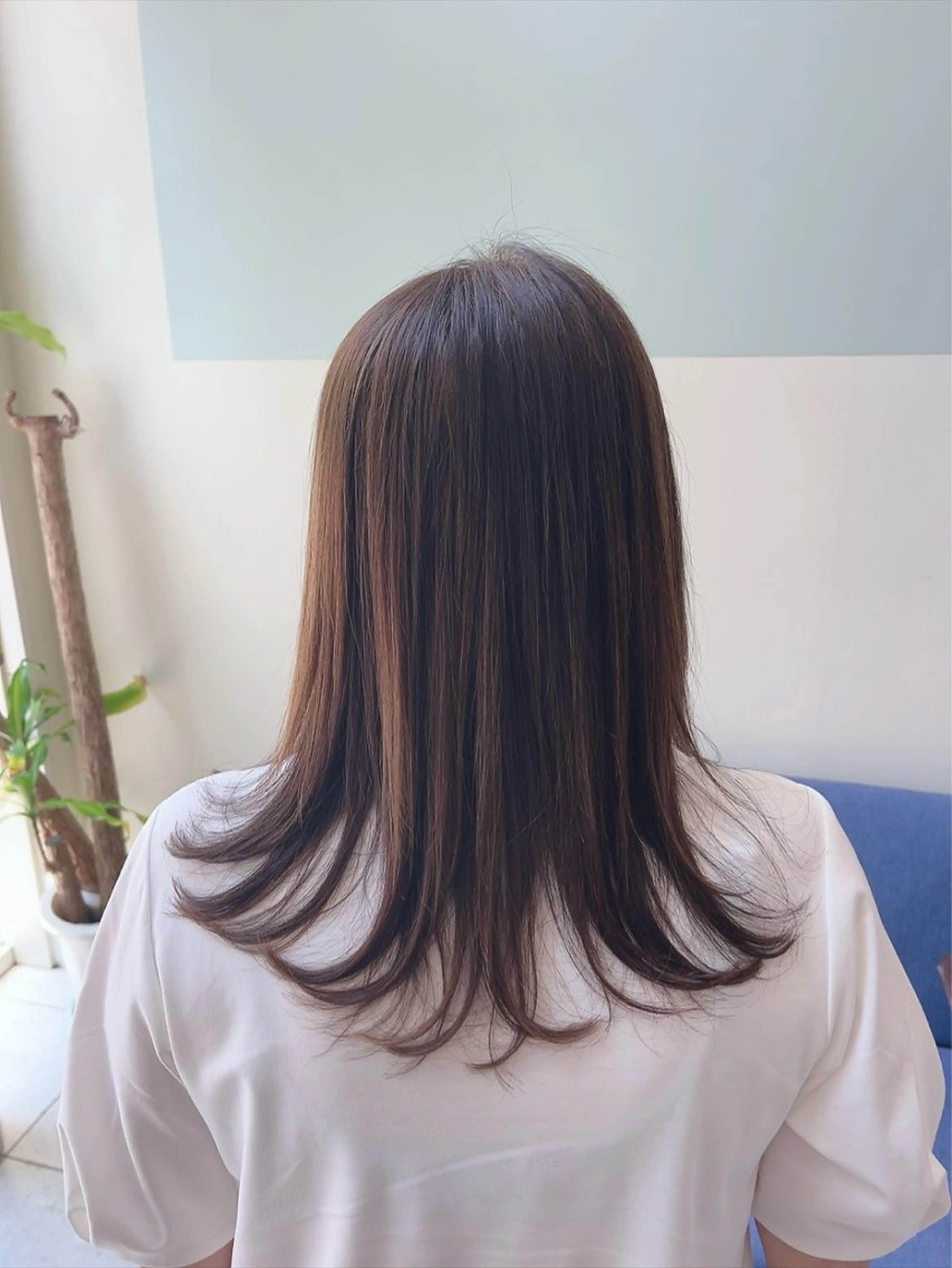 ミディアム カラー ハイライトカラー ハイライト ヘアカラー トリートメント mateca・hair所属・林 真之介のヘアスタイル