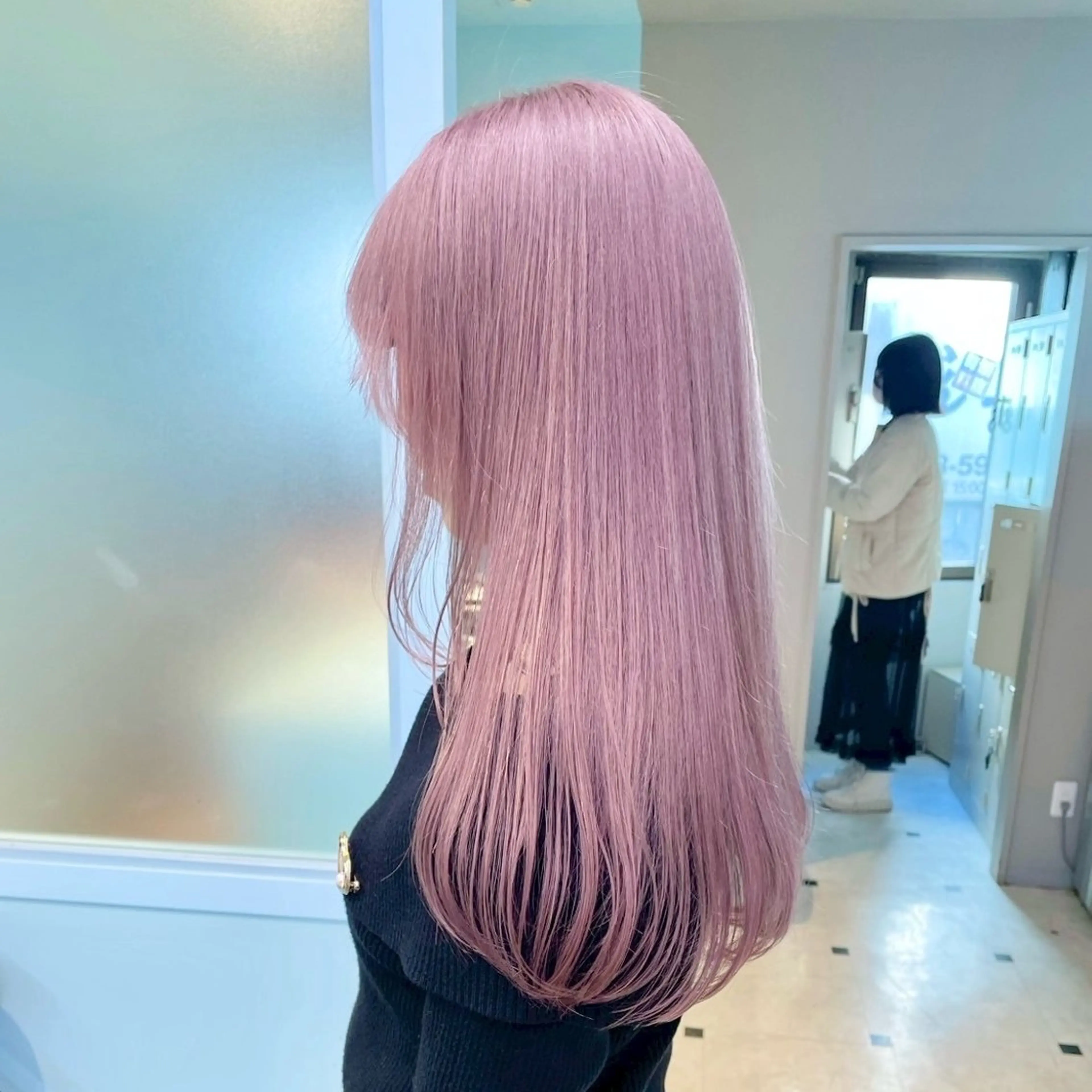 ロング カラー ハイトーン/韓国 レイヤー/るか🎀のヘアスタイル