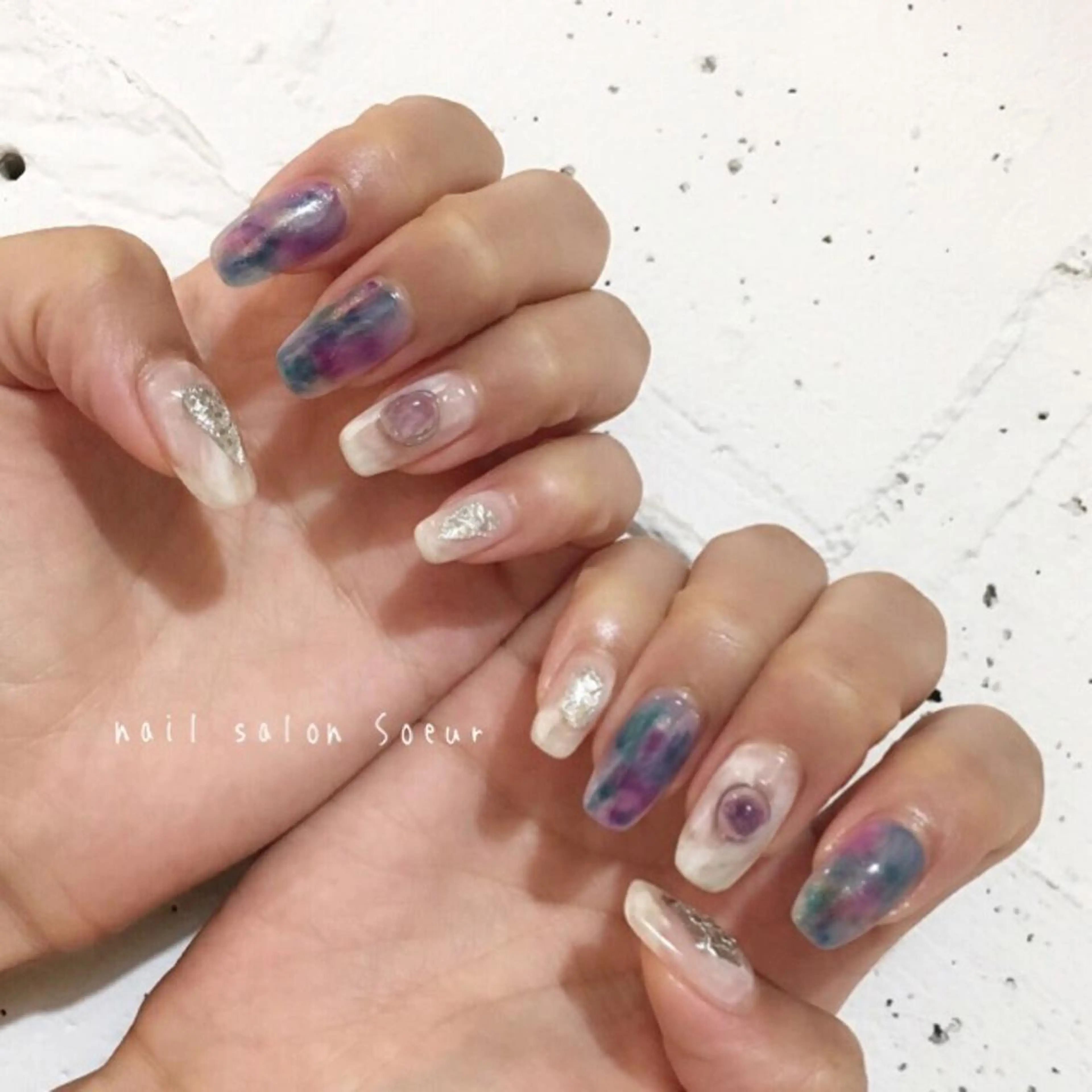 ネイル アートネイル ジェルネイル ニュアンスネイル ハンドネイル nail salon Soeurのネイルデザイン