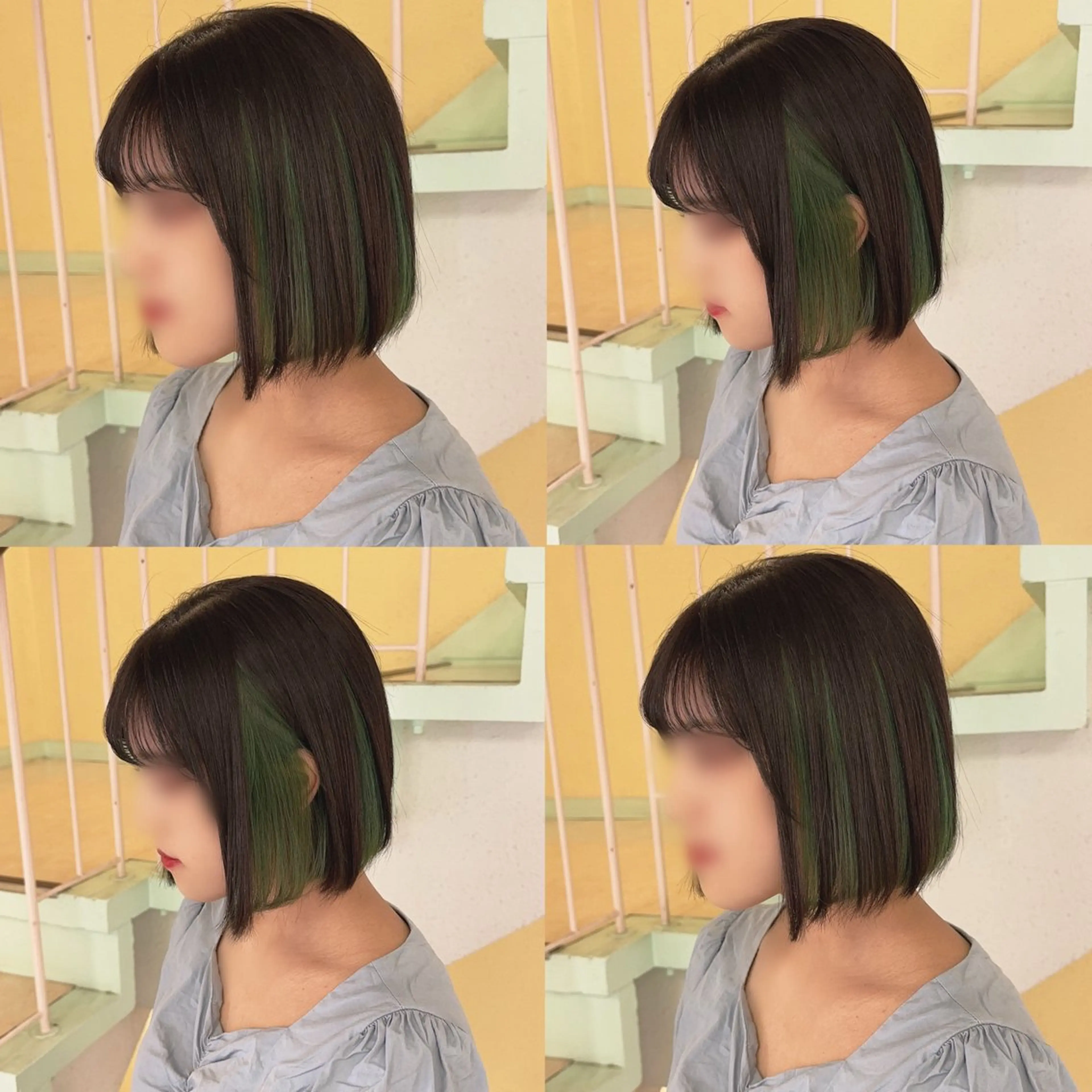 カラー インナーカラー ヘアカラー トリートメント 渋谷:インナーカラー ／🍒エリカ🍒のヘアスタイル