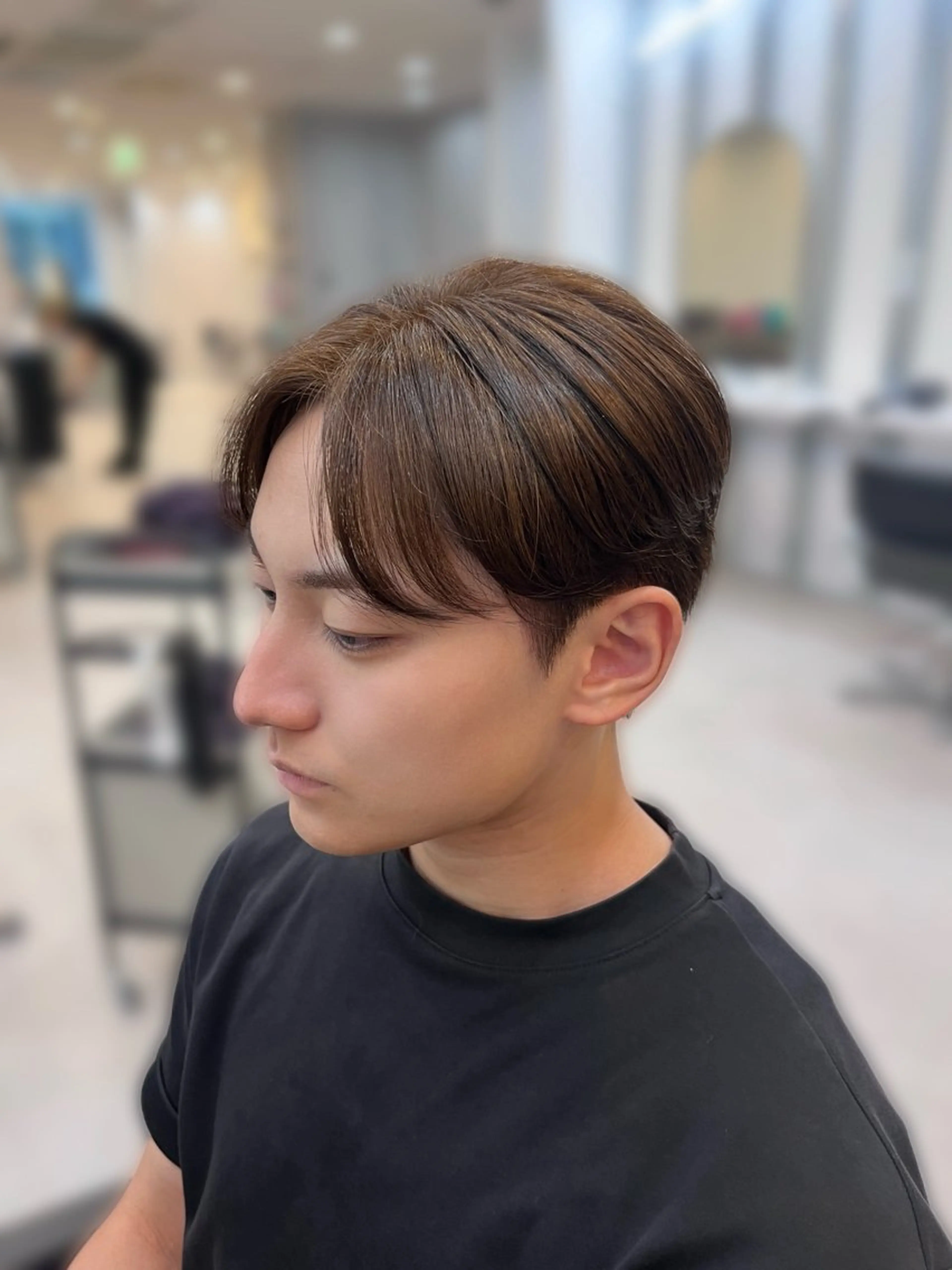 カラー メンズ ブラウンカラー 透明感カラー オリーブブラウン カット ヘアカラー トリートメント 💠つたふうか/ 韓国/メンズヘア💠のヘアスタイル