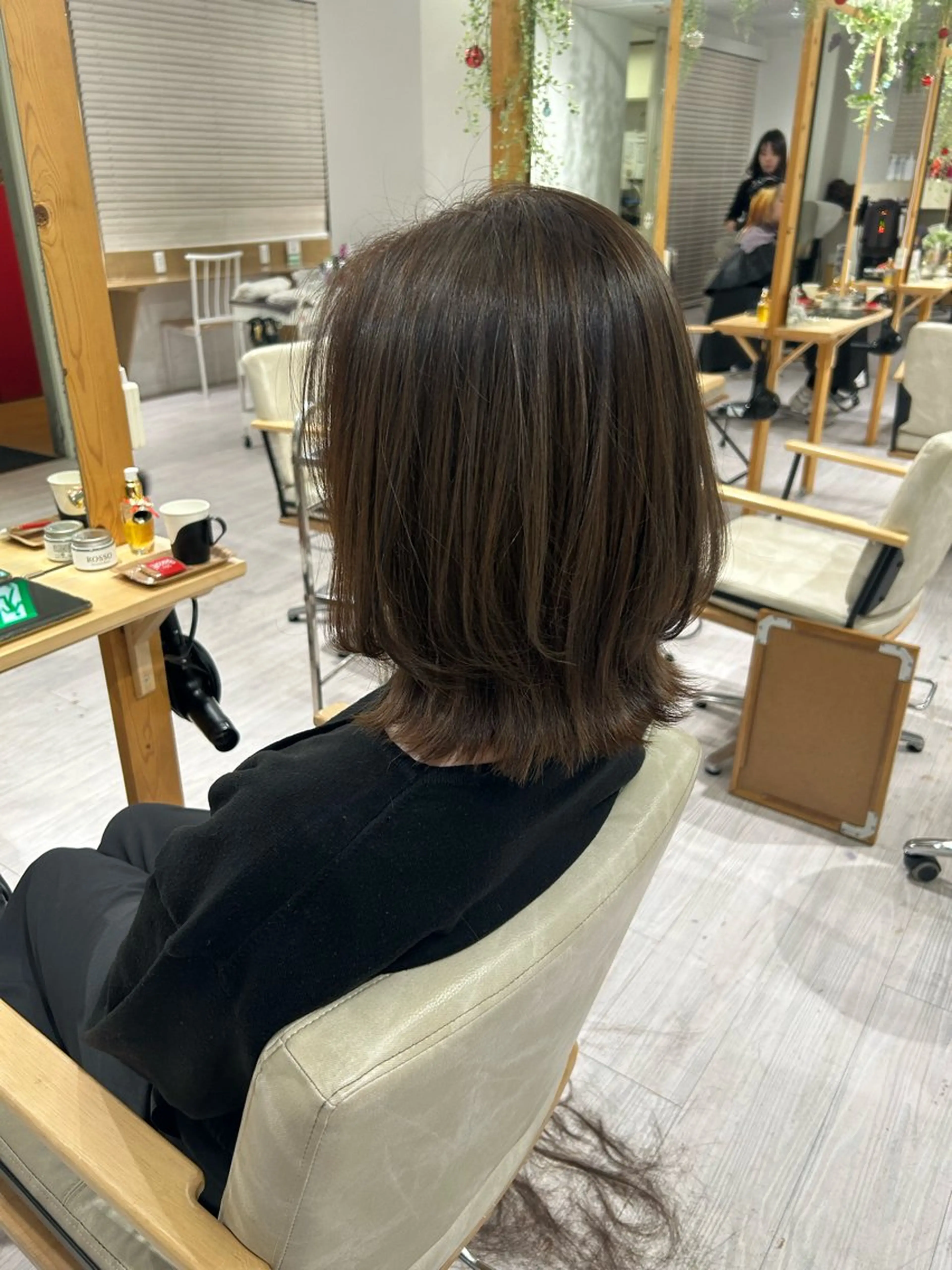 ミディアム カラー ヘアカラー トリートメント 💙まこと💙艶 カラー(Rico)のヘアスタイル