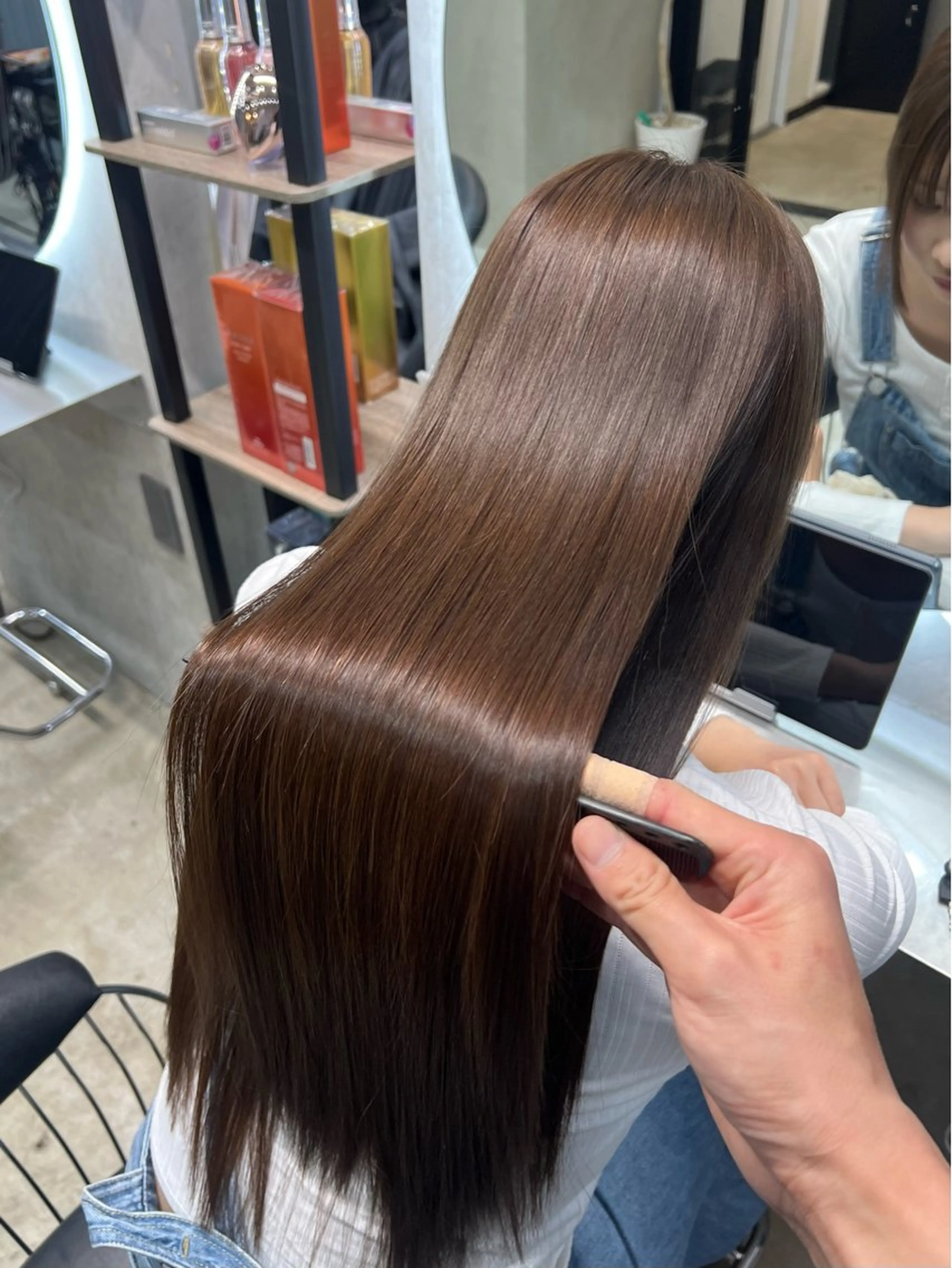 ロング カット ヘアカラー トリートメント etora 渋谷所属・itaru/網紅ヘア 🇨🇳ケラチンTRのヘアスタイル