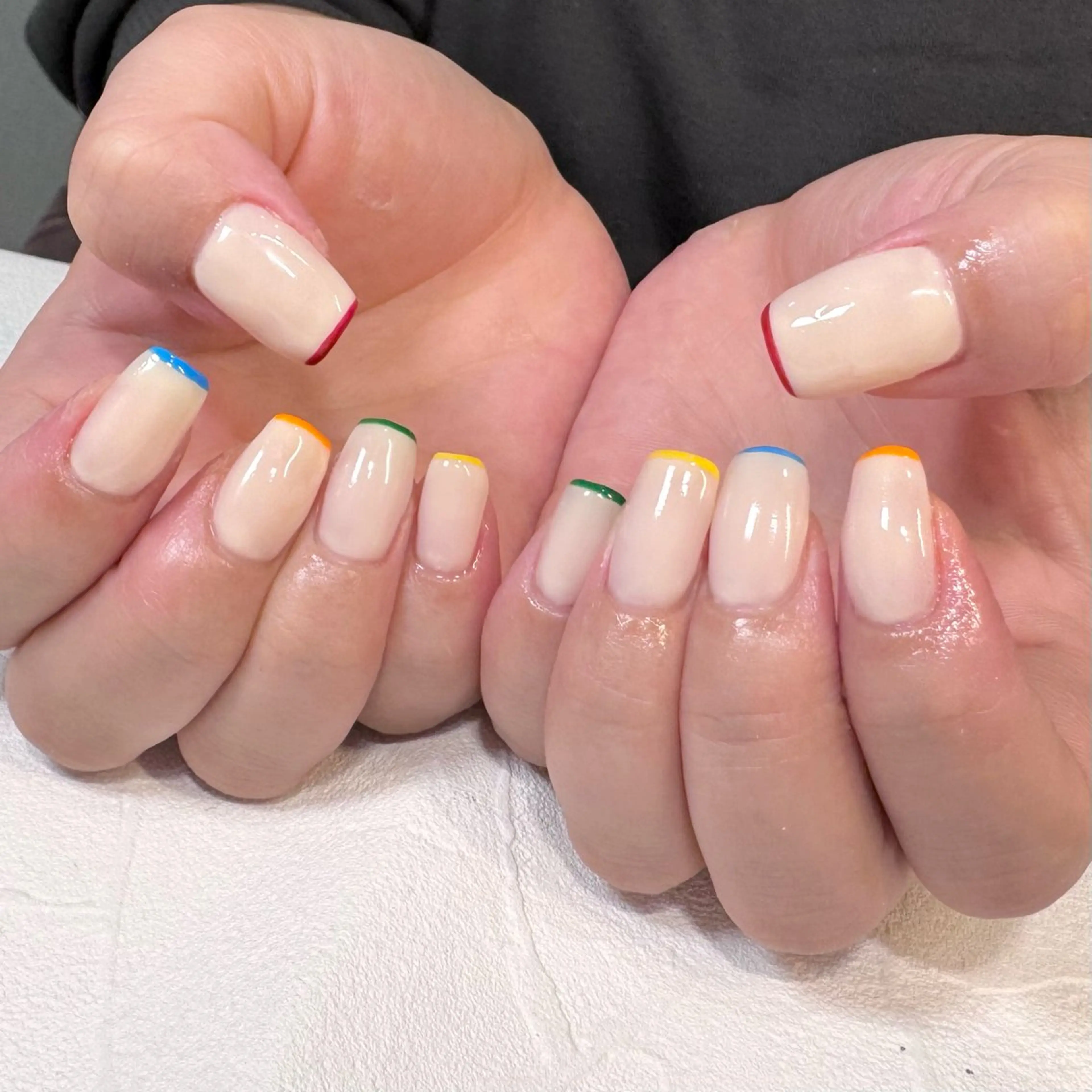 ネイル 持ち込み ハンドネイル RIEKO🍒 ワンホン♡推しネイルのネイルデザイン