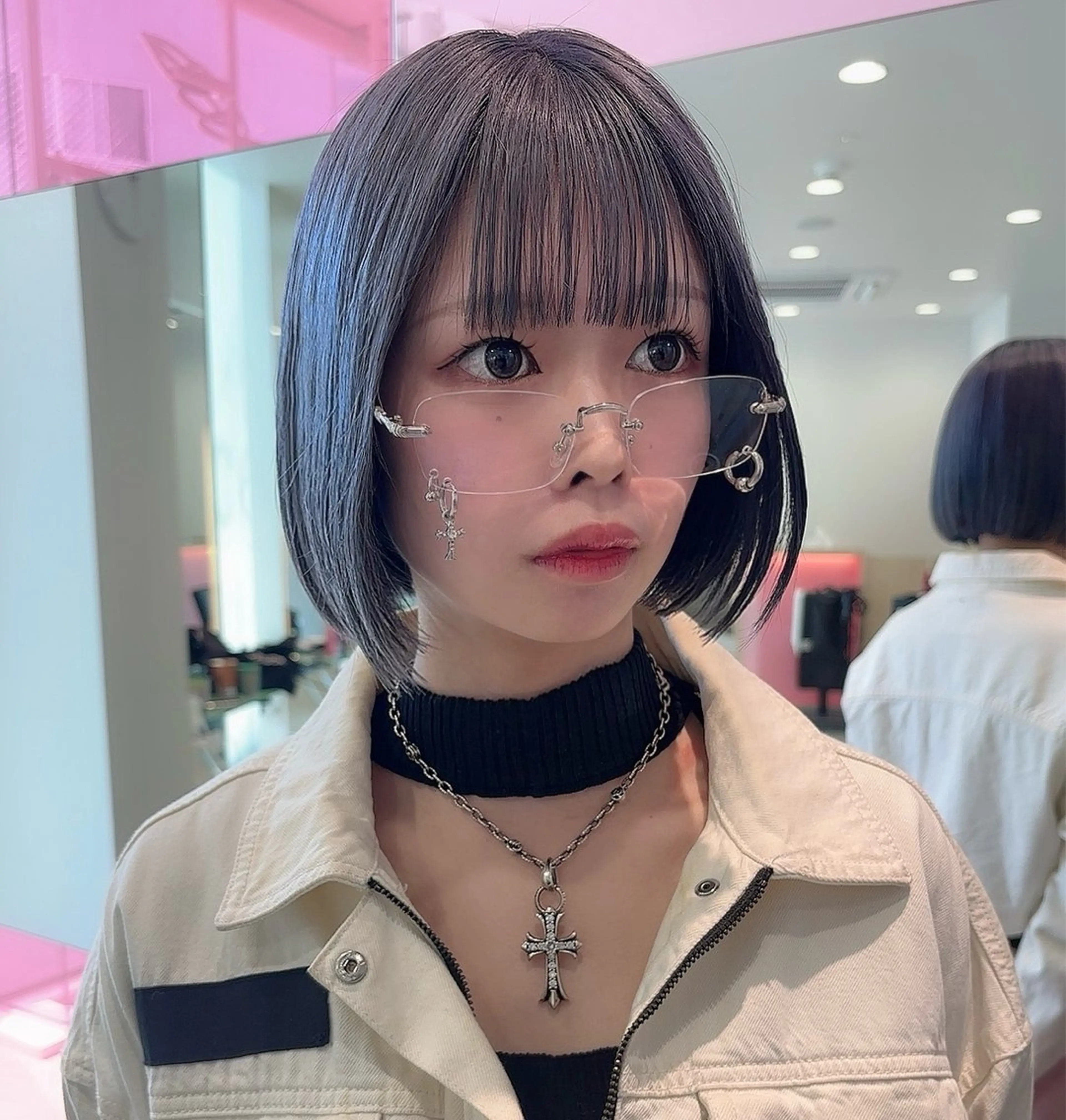 ショート カラー メンズカット ボブ/米崎駿也のヘアスタイル