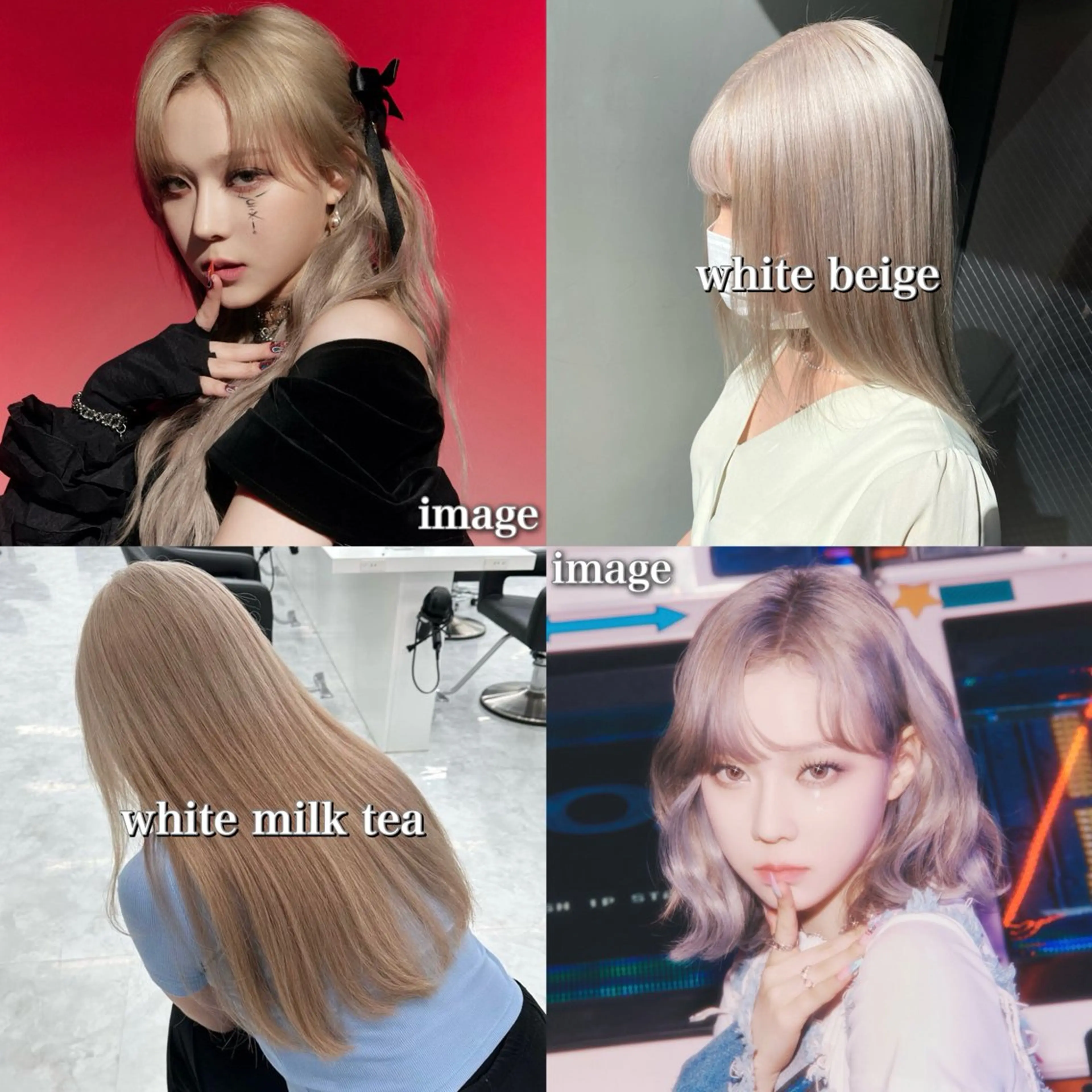セミロング カラー ベージュカラー ブリーチ ブロンド デザインカラー グレージュ ヘアカラー トリートメント Shido/ 髪質改善/上質艶髪のヘアスタイル