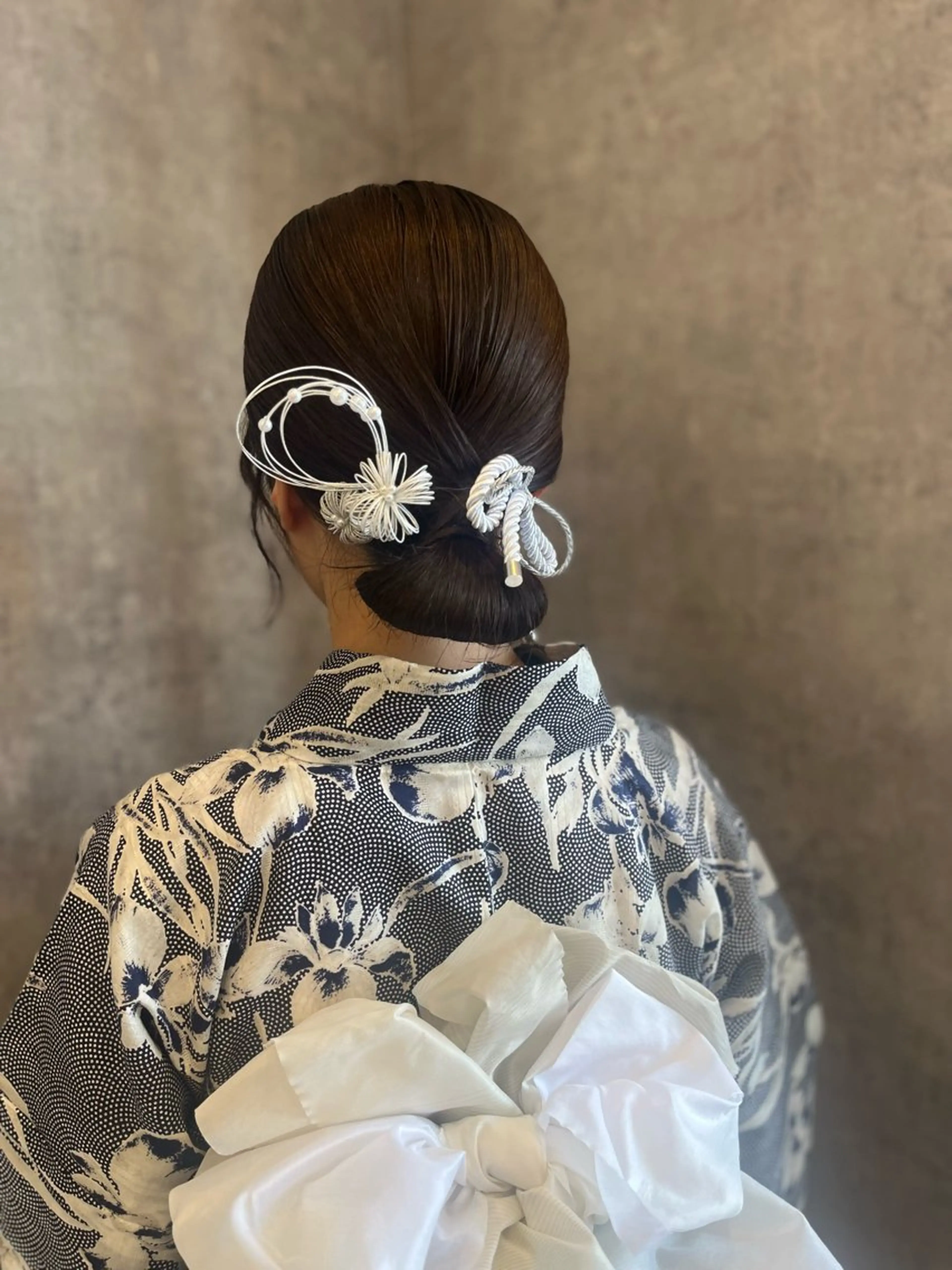 セミロング 浴衣 hair garden root所属・比企 萌々華のヘアスタイル