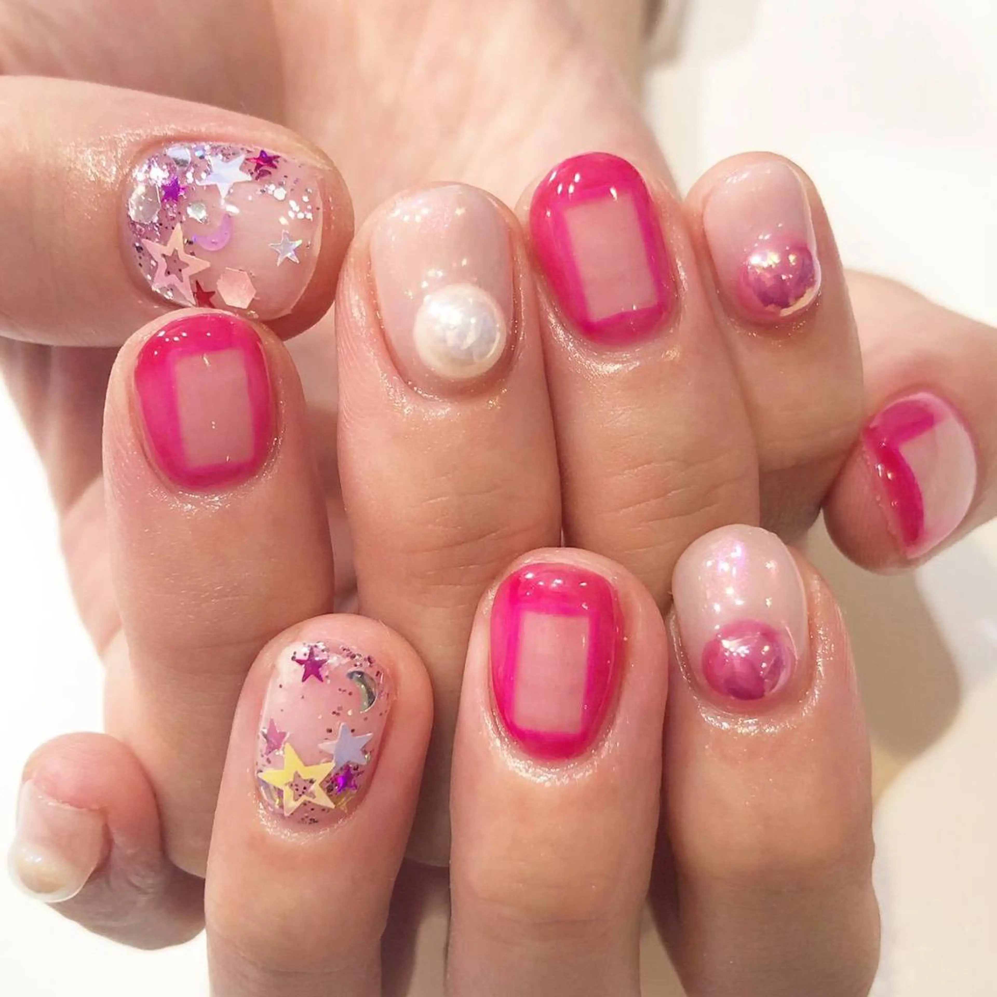 ネイル ニュアンスネイル 心斎橋ワンホンネイル ☆Menail☆のネイルデザイン