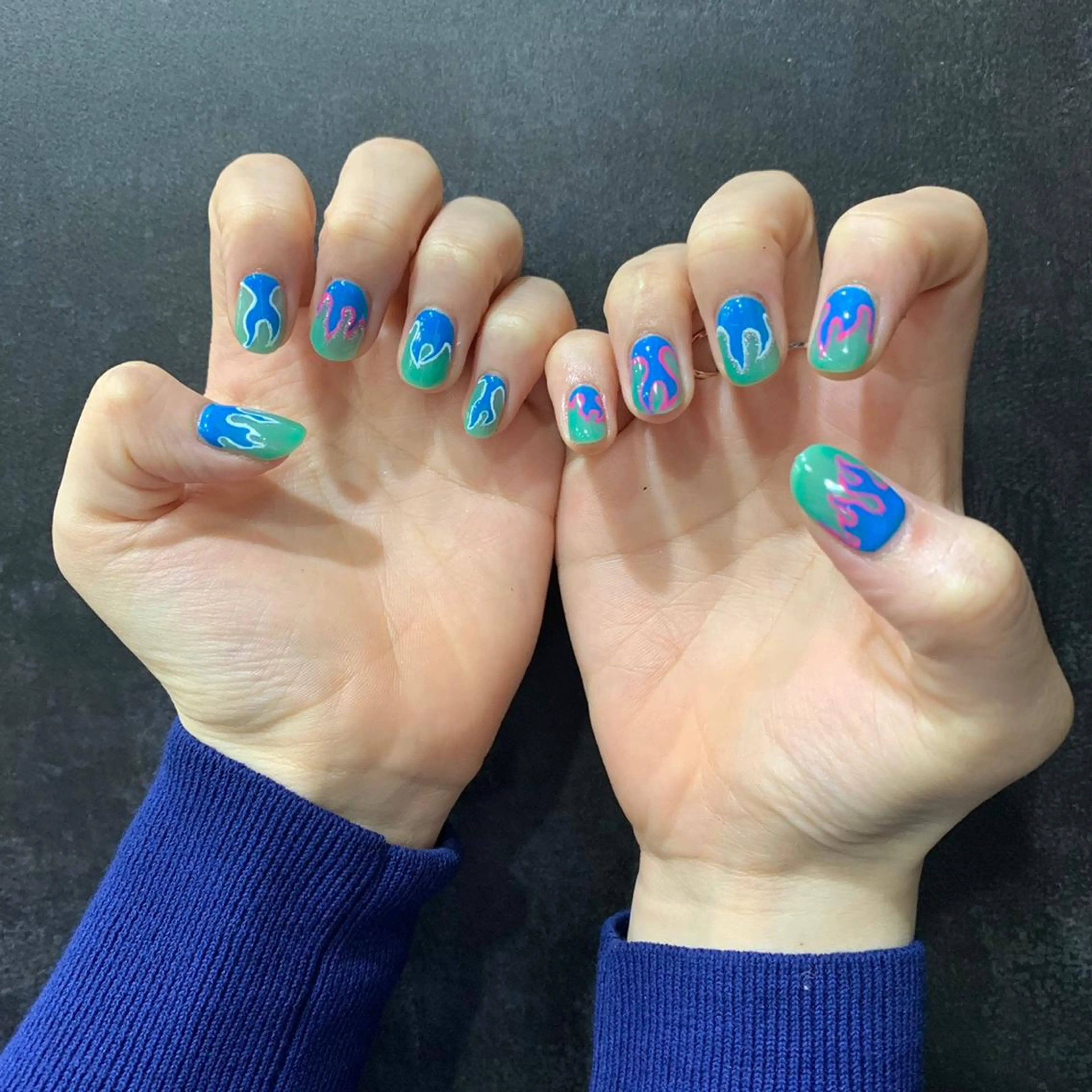 ネイル ハンドネイル 韓国🩶Y2Kネイル 💫くれはのネイルデザイン